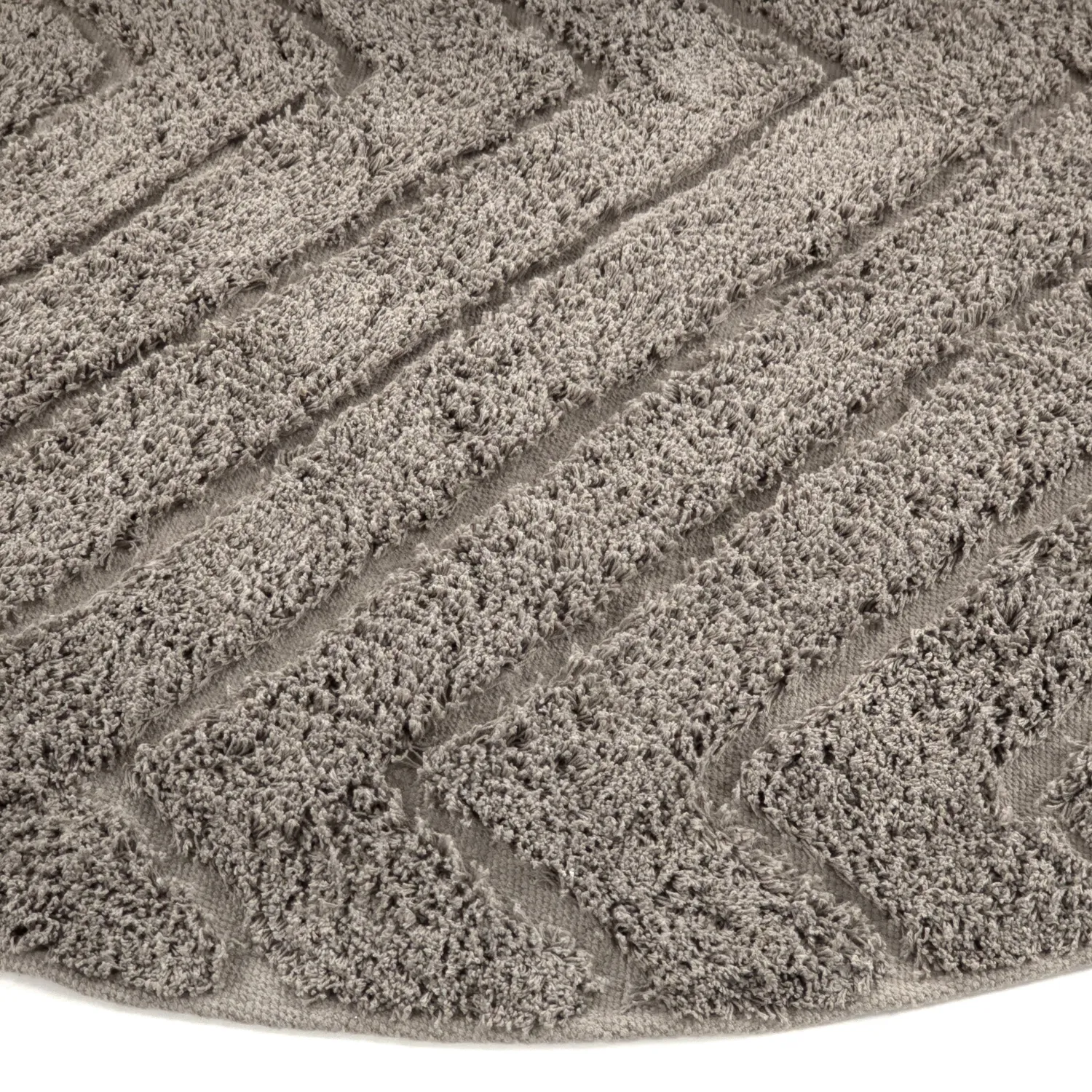 Runde tepper - Conara Natural Cotton Shaggy (taupe)