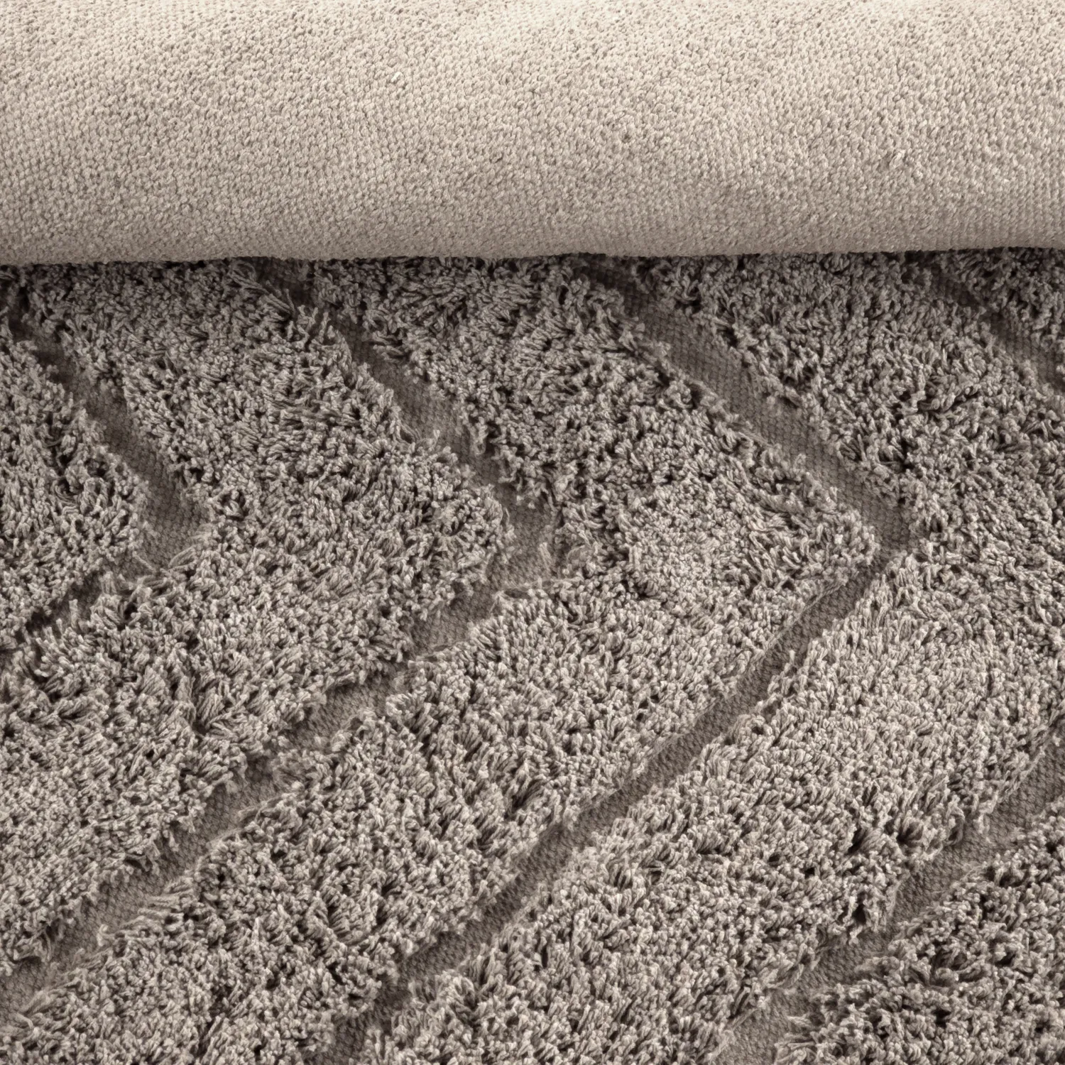 Runde tepper - Conara Natural Cotton Shaggy (taupe)