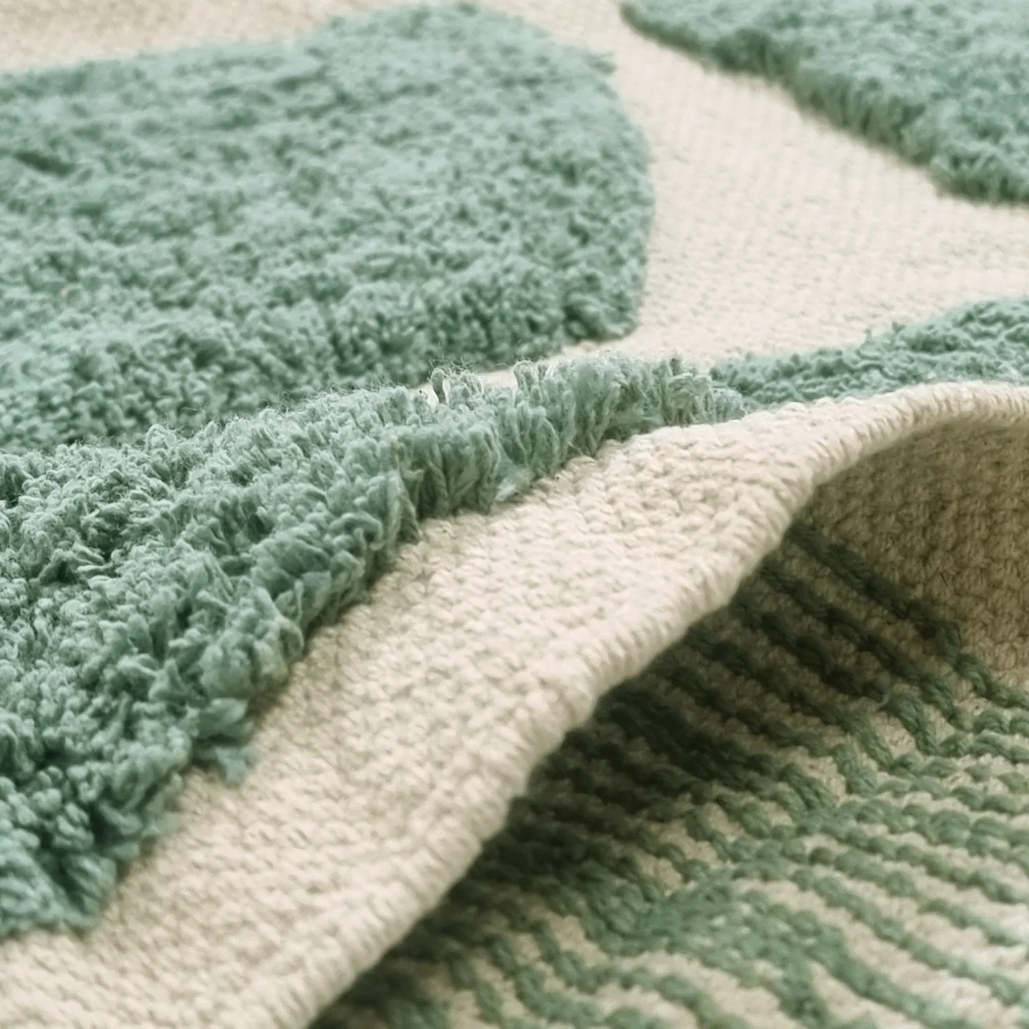 Ryetepper - Cyrus Natural Cotton Shaggy (grønn)