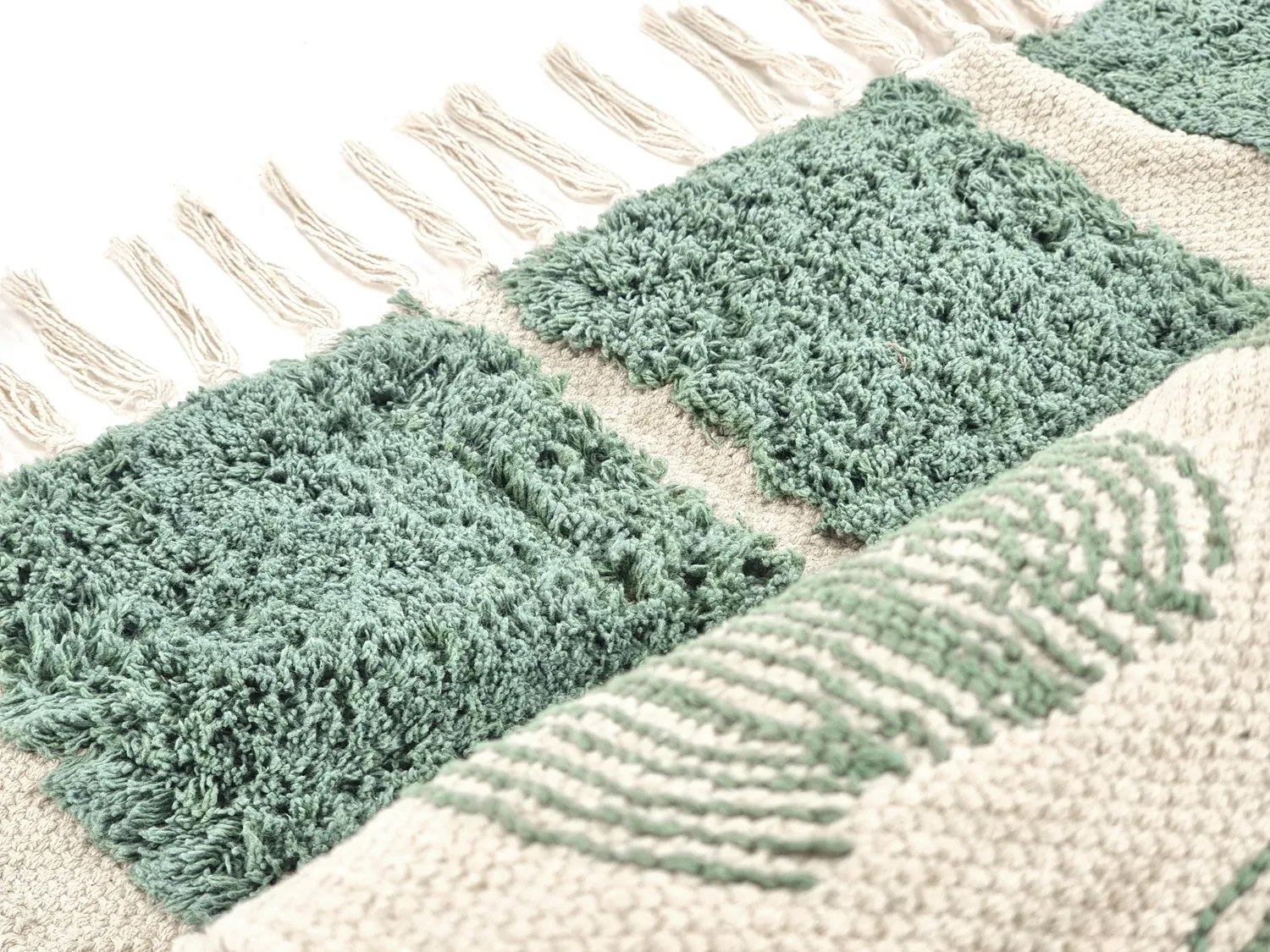 Ryetepper - Cyrus Natural Cotton Shaggy (grønn)