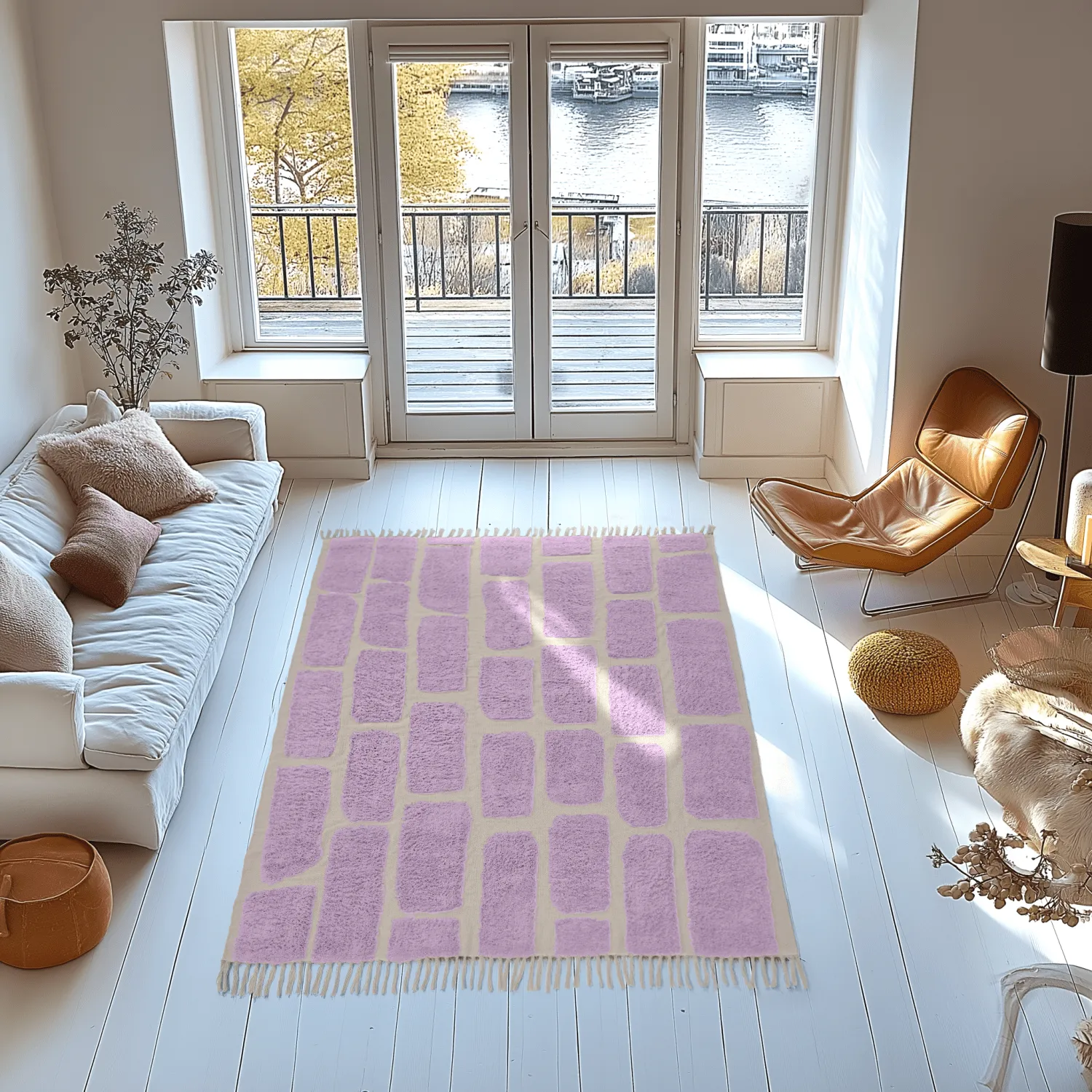 Ryetepper - Cyrus Natural Cotton Shaggy (lilla)