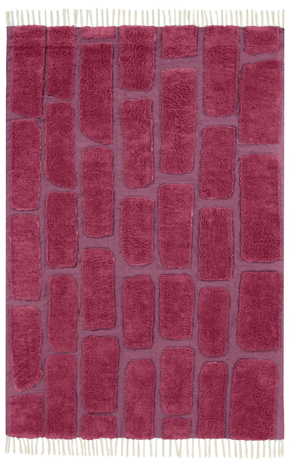 Ryetepper - Cyrus Natural Cotton Shaggy (rød)