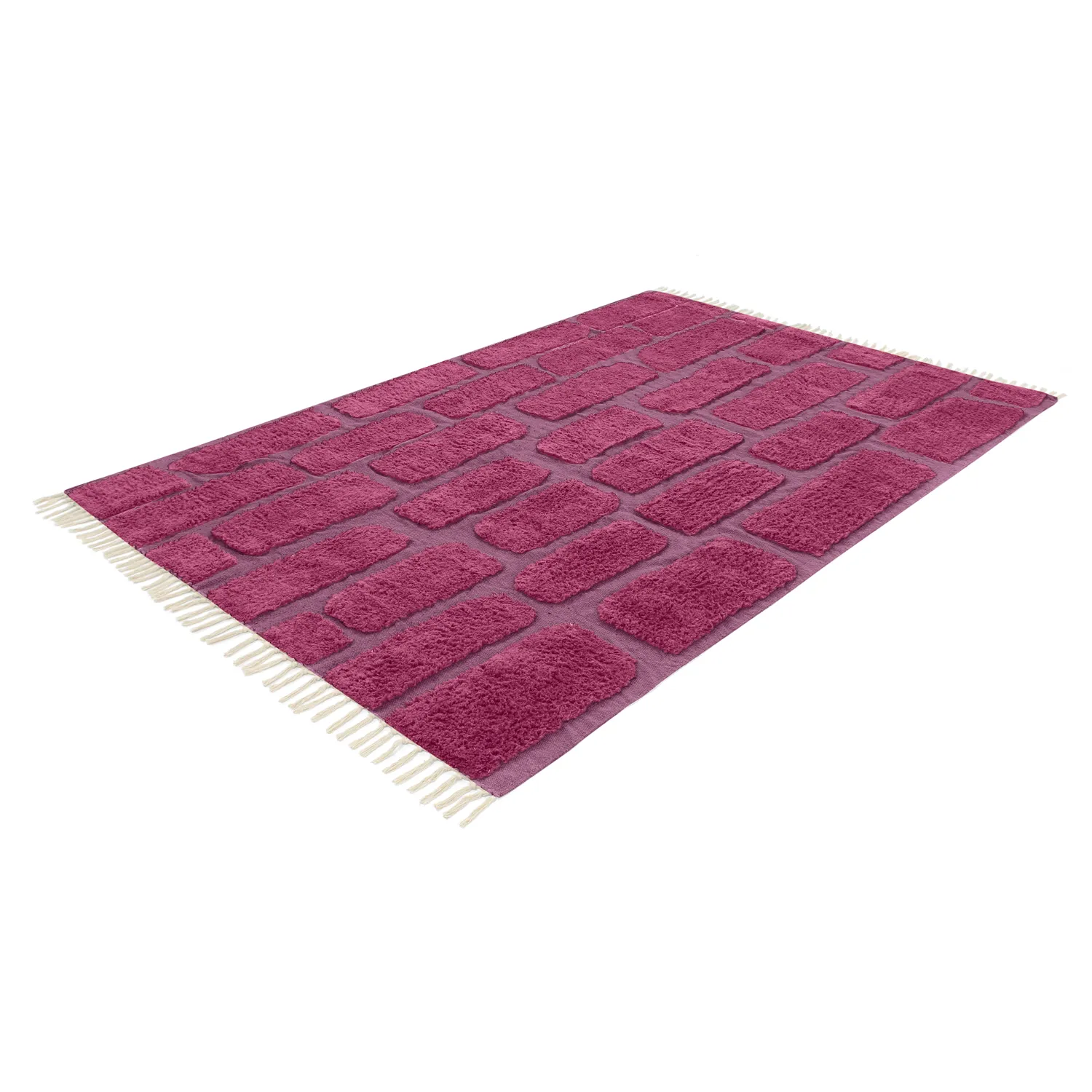 Ryetepper - Cyrus Natural Cotton Shaggy (rød)
