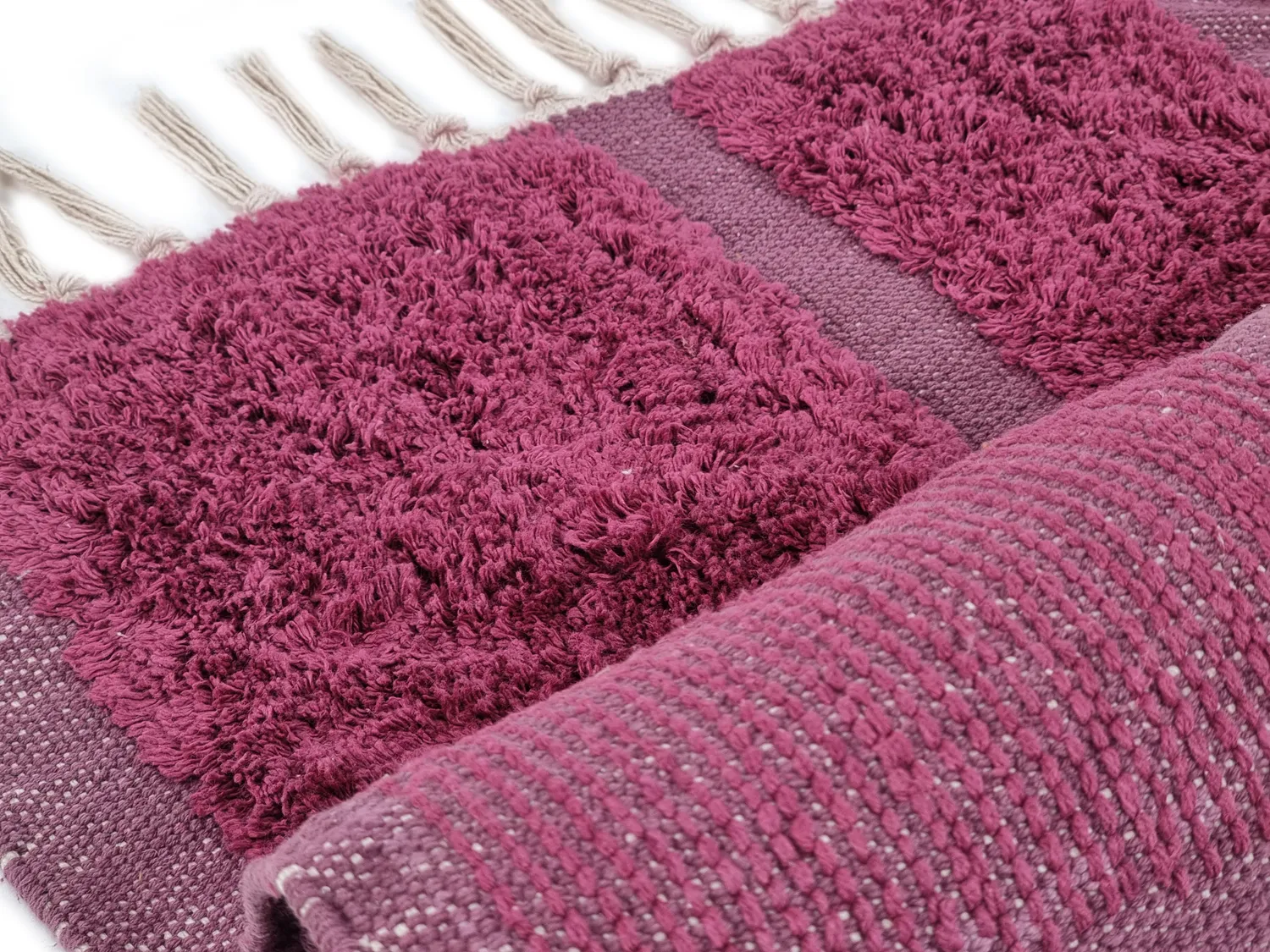 Ryetepper - Cyrus Natural Cotton Shaggy (rød)