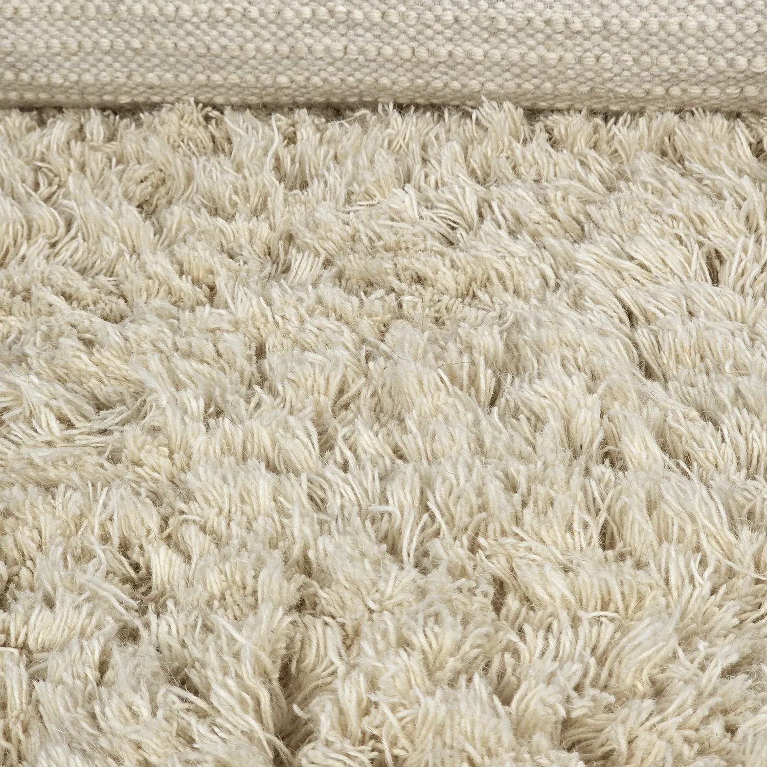 Ryetepper - Fassale Hand Woven Wool Shaggy (krem)