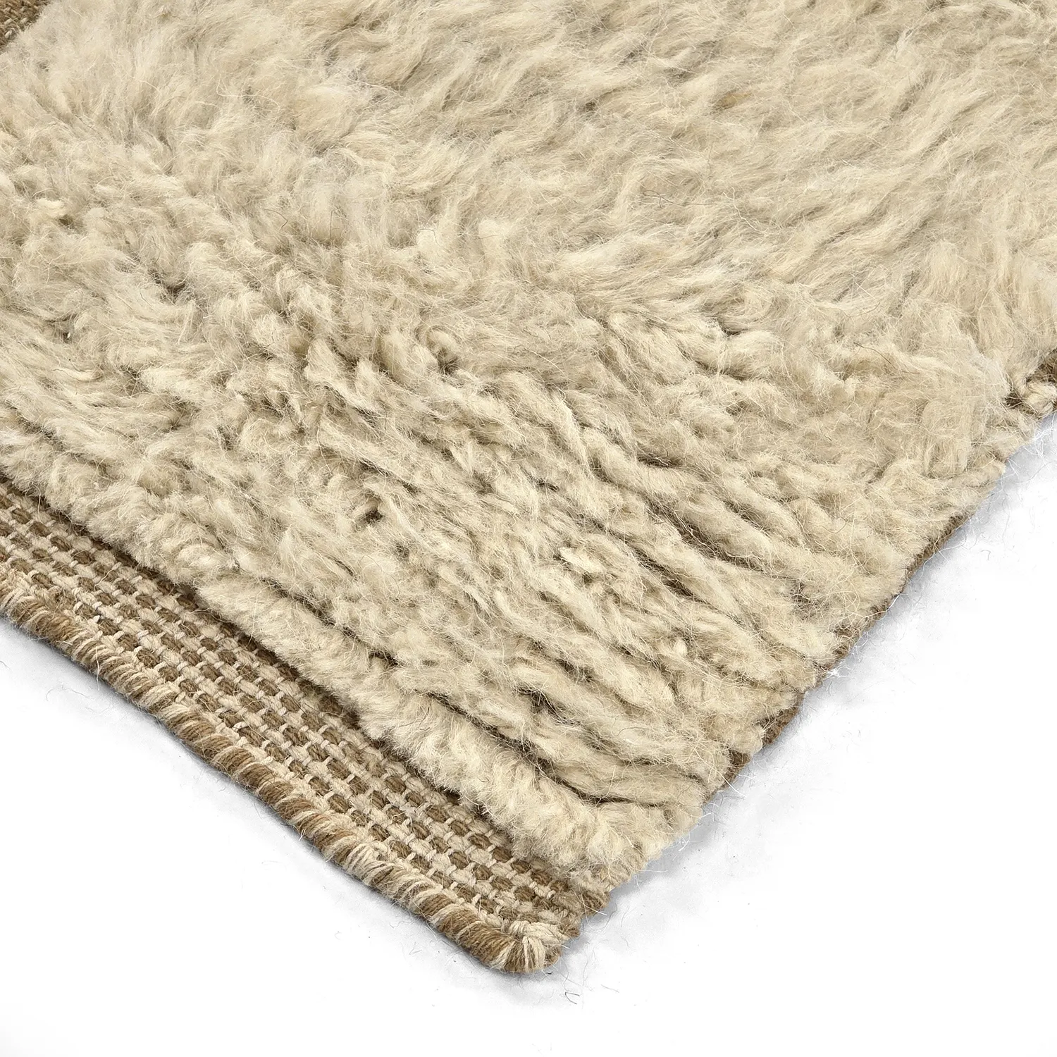 Ryetepper - Kiberg Hand Woven Wool Shaggy (krem)
