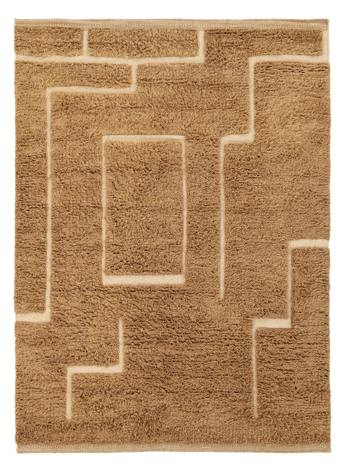 Ryetepper - Kiberg Hand Woven Wool Shaggy (beige)