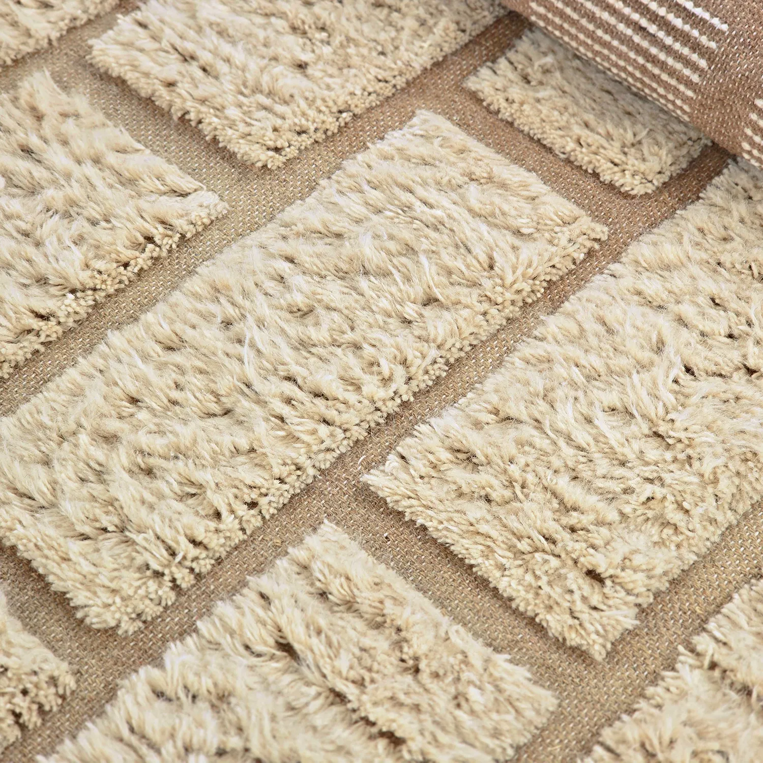 Ryetepper - Leknes Hand Woven Wool Shaggy (krem)