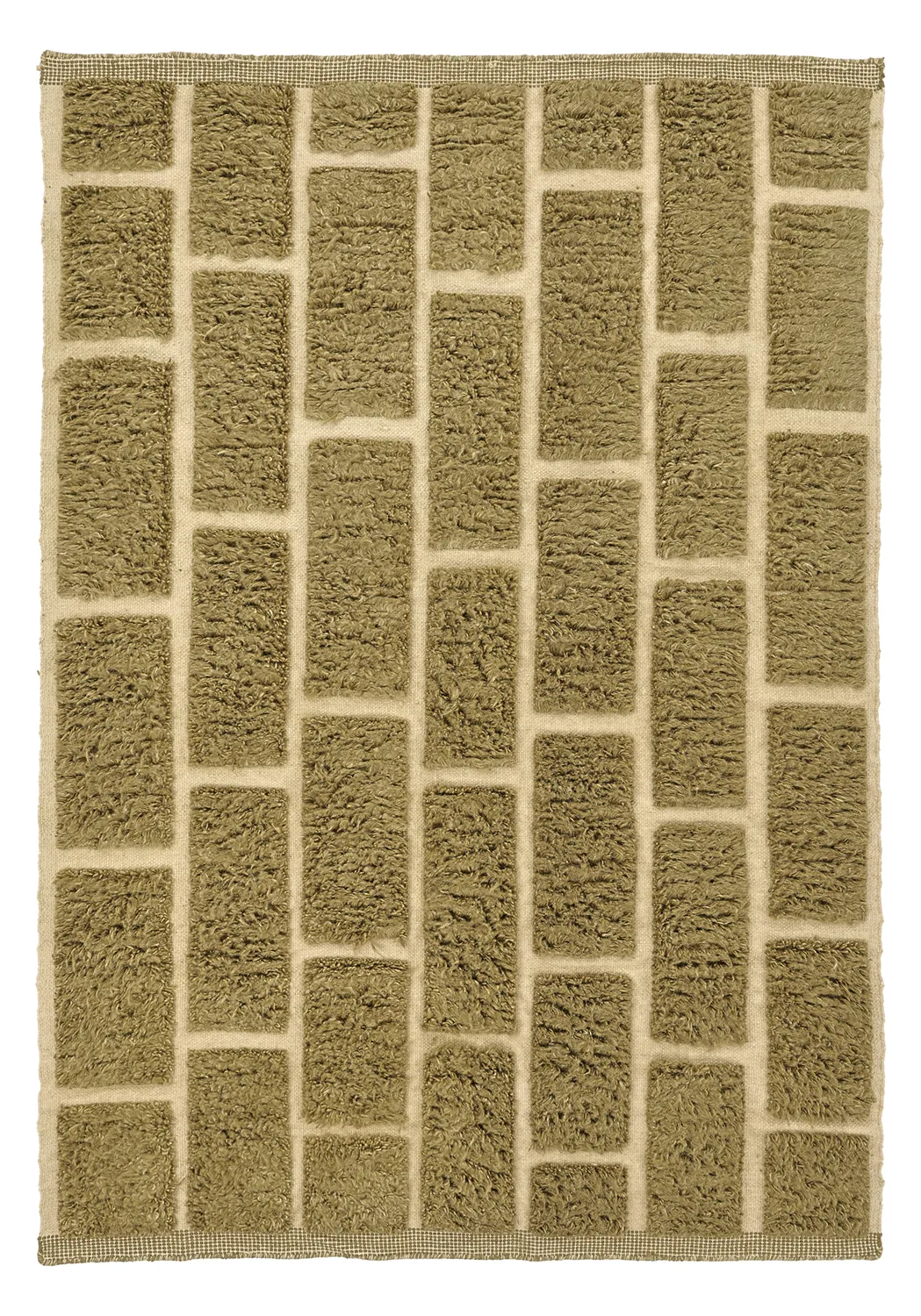 Ryetepper - Leknes Hand Woven Wool Shaggy (grønn)