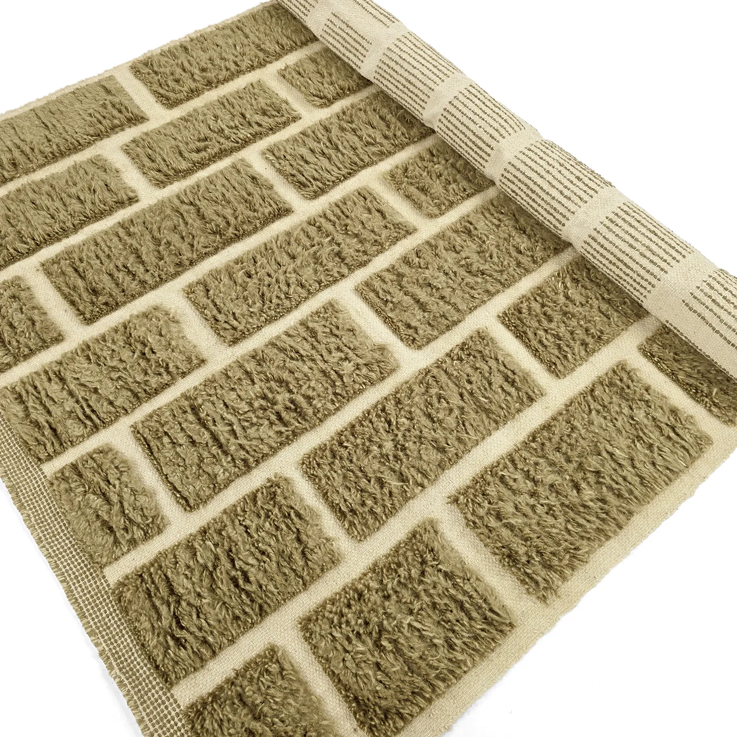 Ryetepper - Leknes Hand Woven Wool Shaggy (grønn)