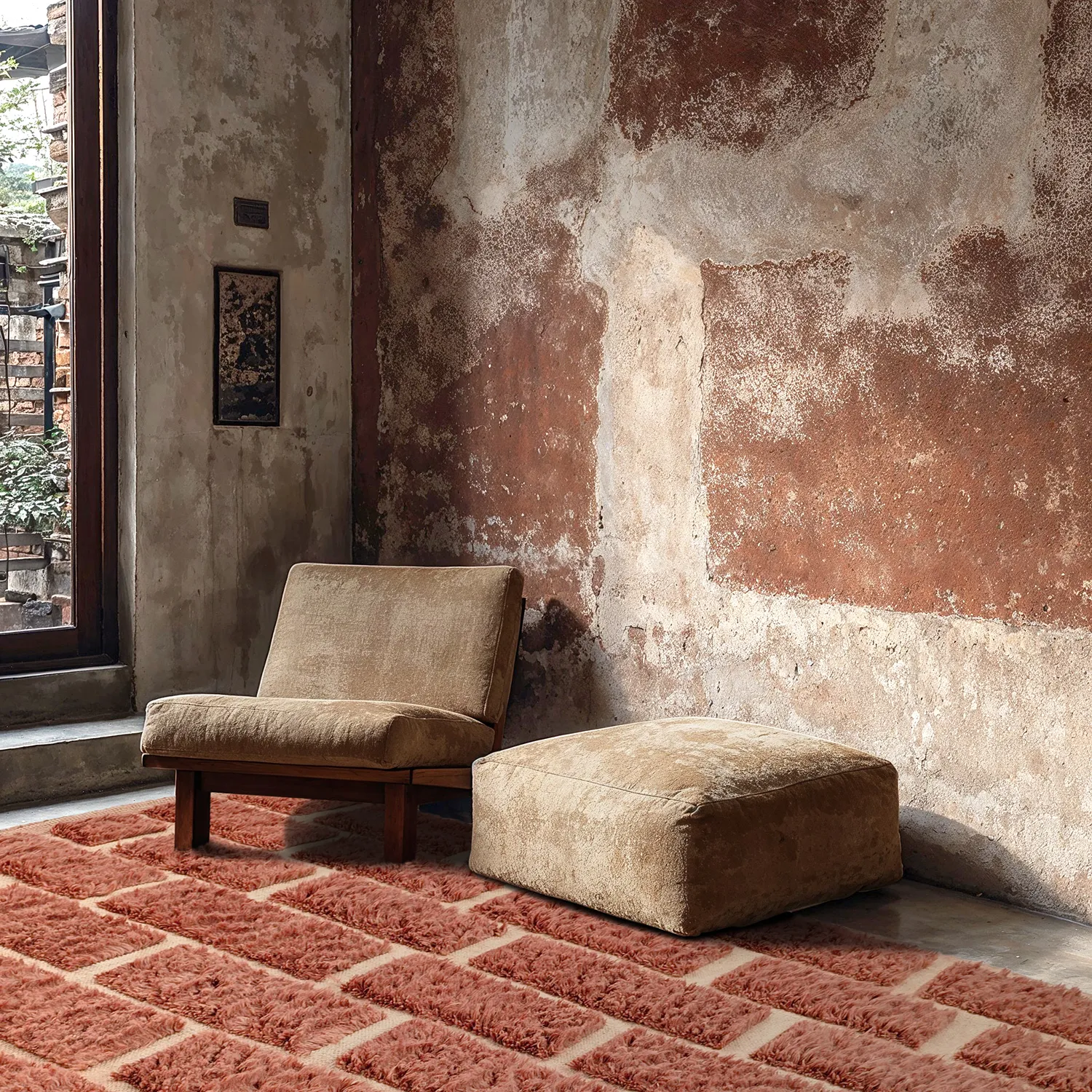 Ryetepper - Leknes Hand Woven Wool Shaggy (terrakotta)