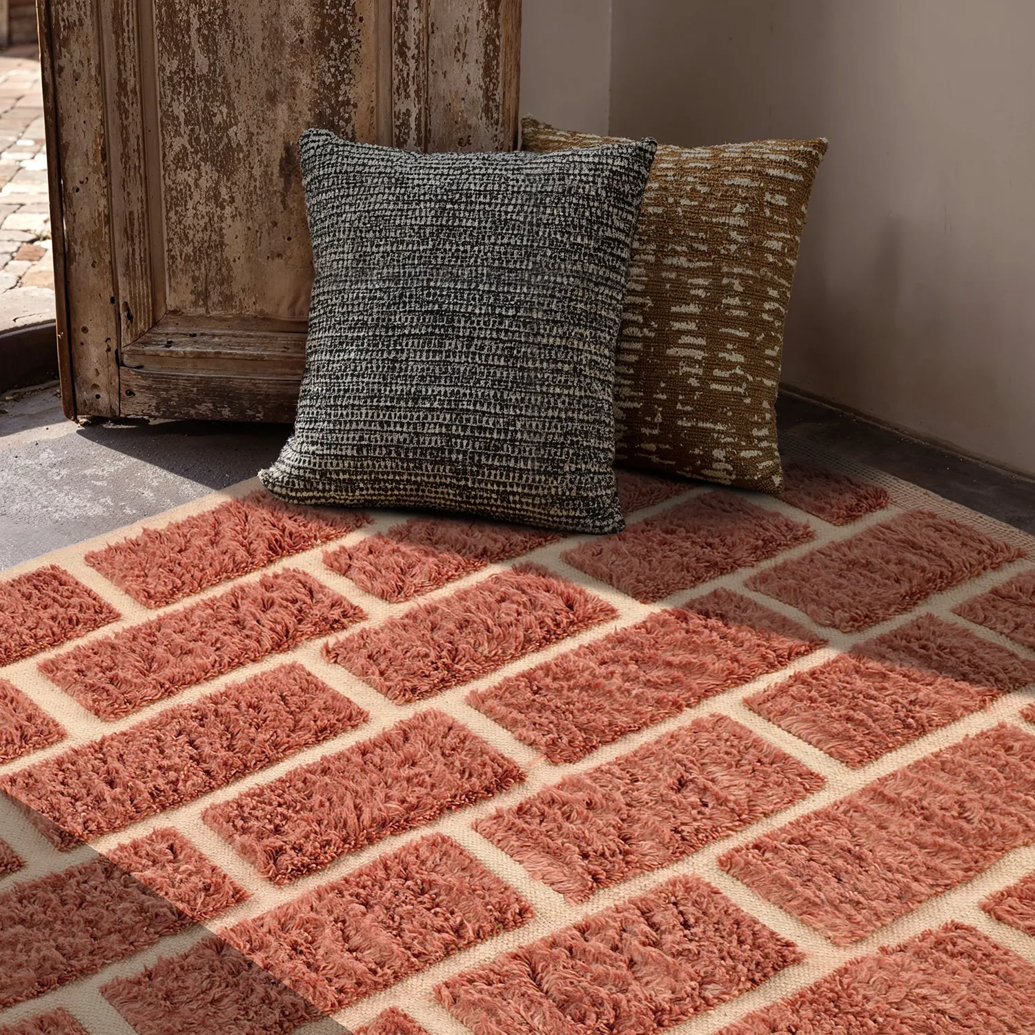 Ryetepper - Leknes Hand Woven Wool Shaggy (terrakotta)