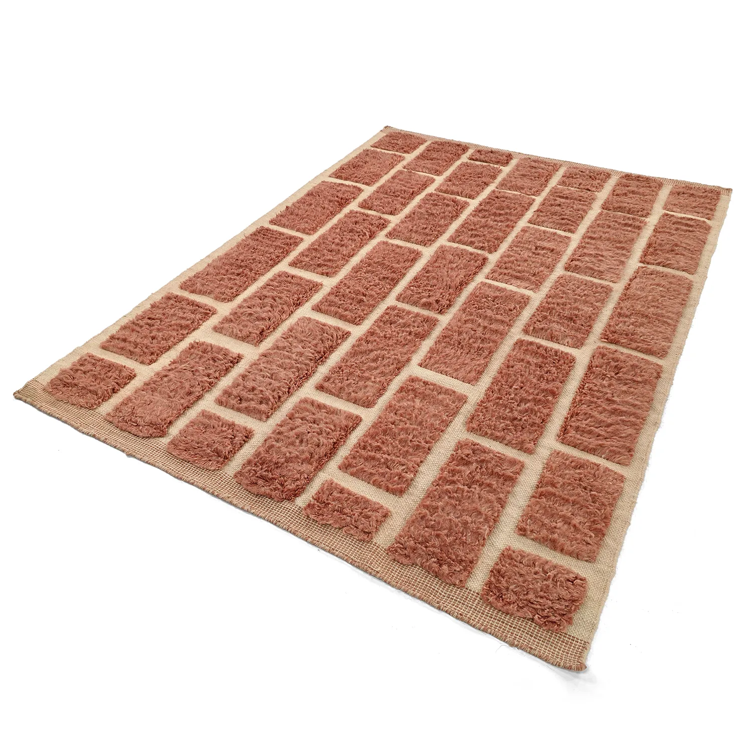 Ryetepper - Leknes Hand Woven Wool Shaggy (terrakotta)