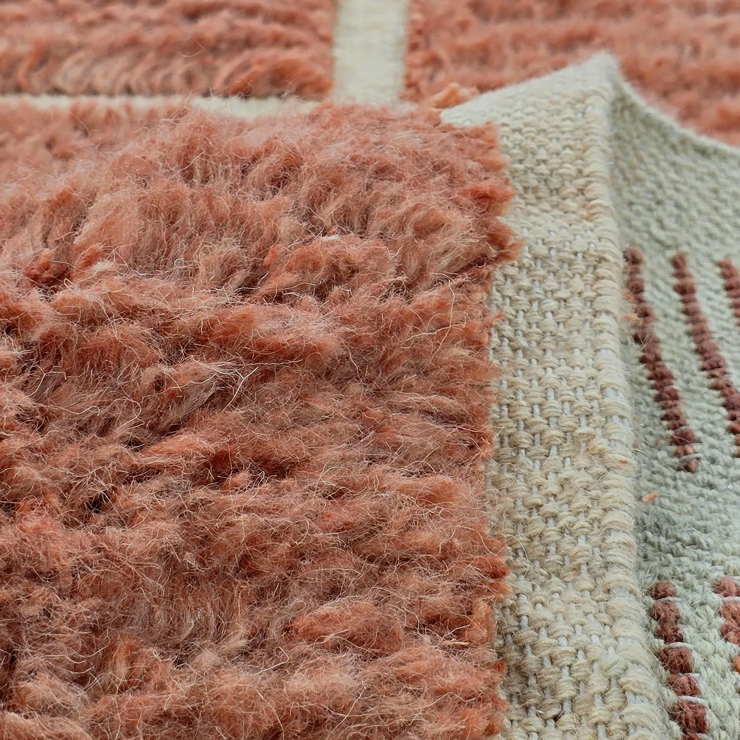 Ryetepper - Leknes Hand Woven Wool Shaggy (terrakotta)