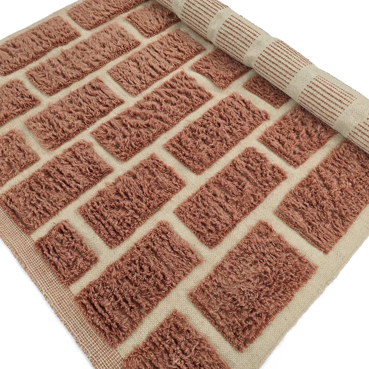 Ryetepper - Leknes Hand Woven Wool Shaggy (terrakotta)