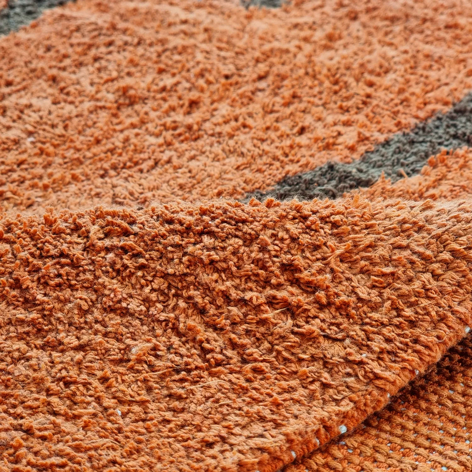 Ryetepper - Leora Natural Cotton Shaggy (oransje/brun)