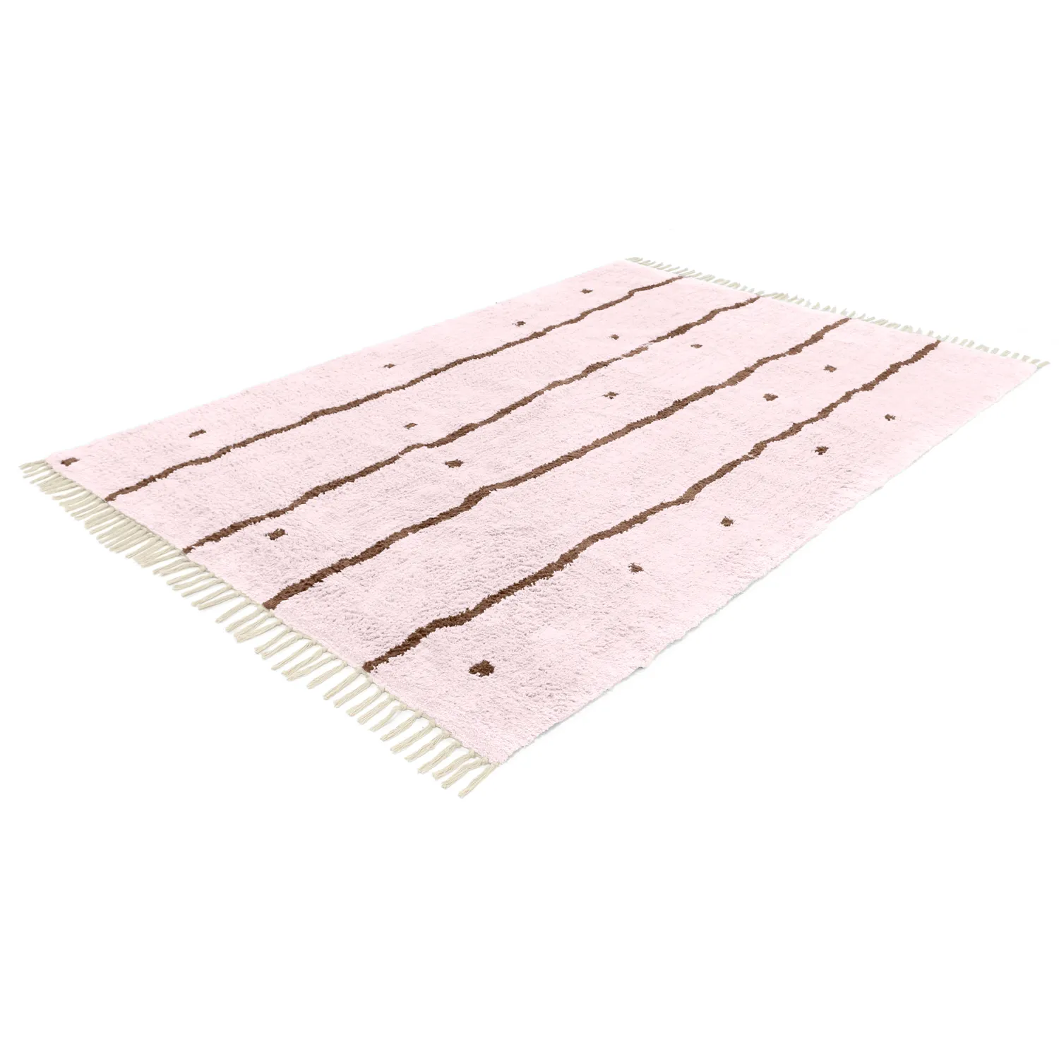 Ryetepper - Leora Natural Cotton Shaggy (rosa/brun)