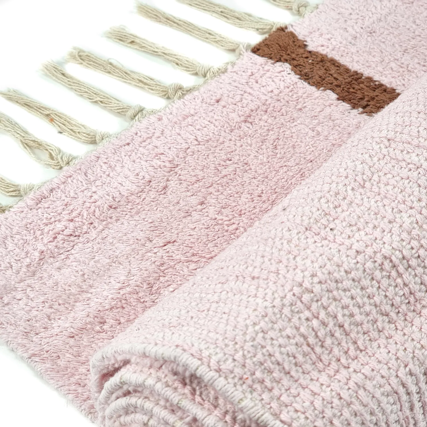 Ryetepper - Leora Natural Cotton Shaggy (rosa/brun)