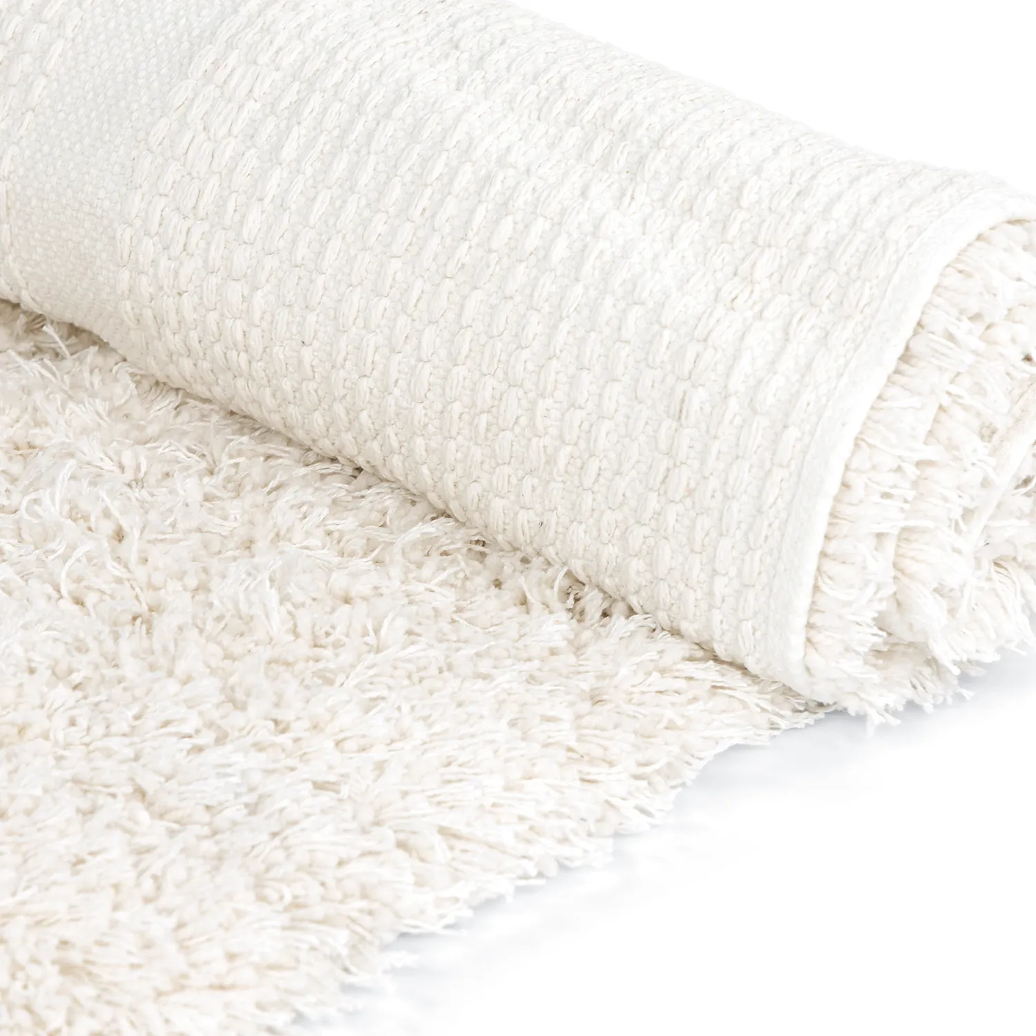 Ryetepper - Lindos Natural Cotton Shaggy (hvit)