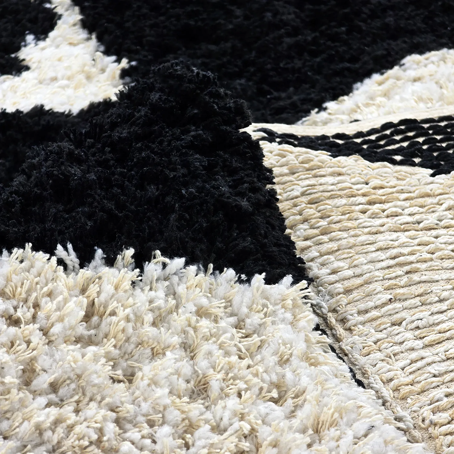 Ryetepper - Marvao Natural Cotton Shaggy (offwhite/svart)