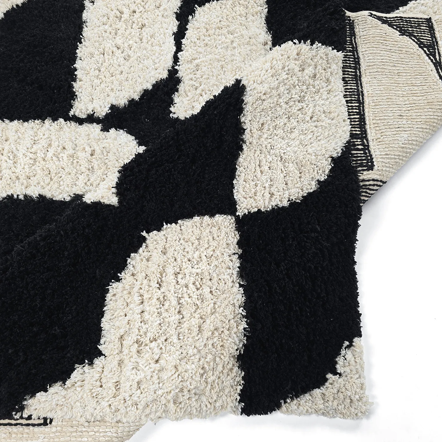 Ryetepper - Marvao Natural Cotton Shaggy (offwhite/svart)