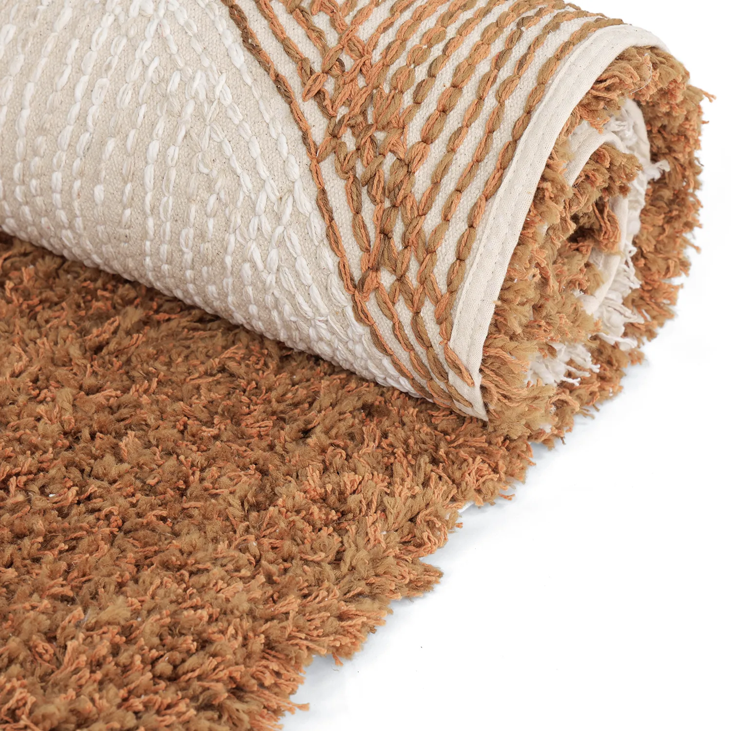 Ryetepper - Kalymnos Natural Cotton Shaggy (offwhite/okergul)