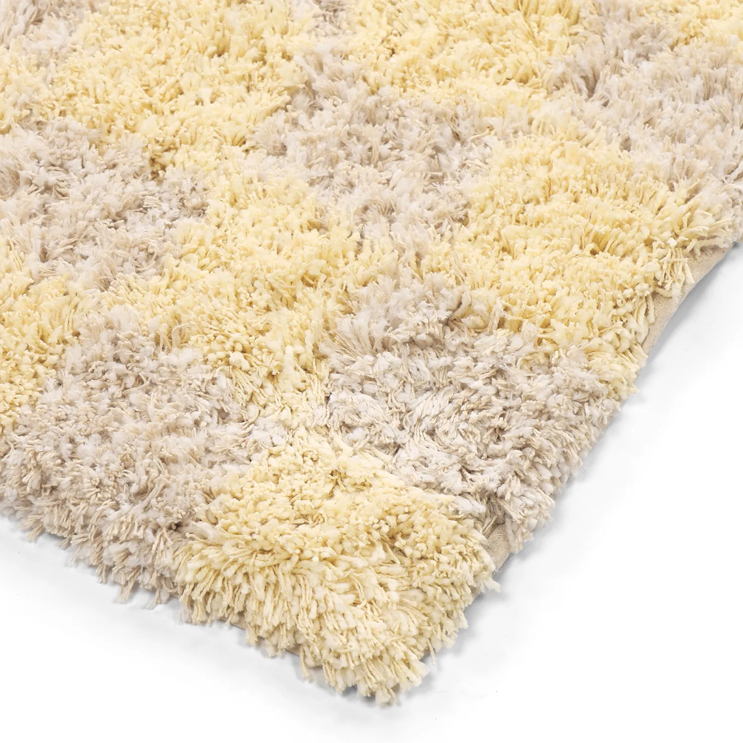 Ryetepper - Methoni Check Cotton Shaggy (kermanvärinen/lysegul)