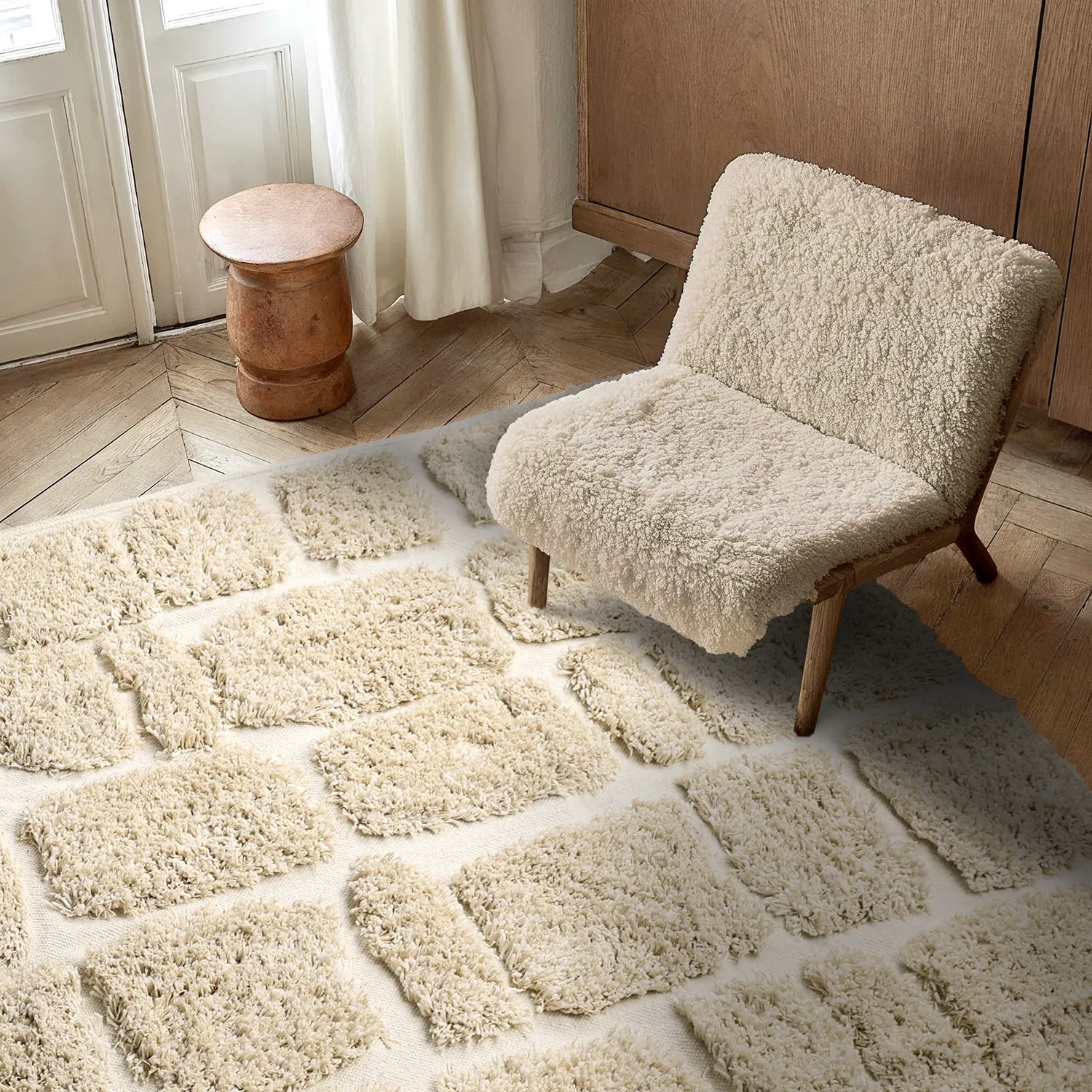 Ryetepper - Otranto Natural Cotton Shaggy (off-white)