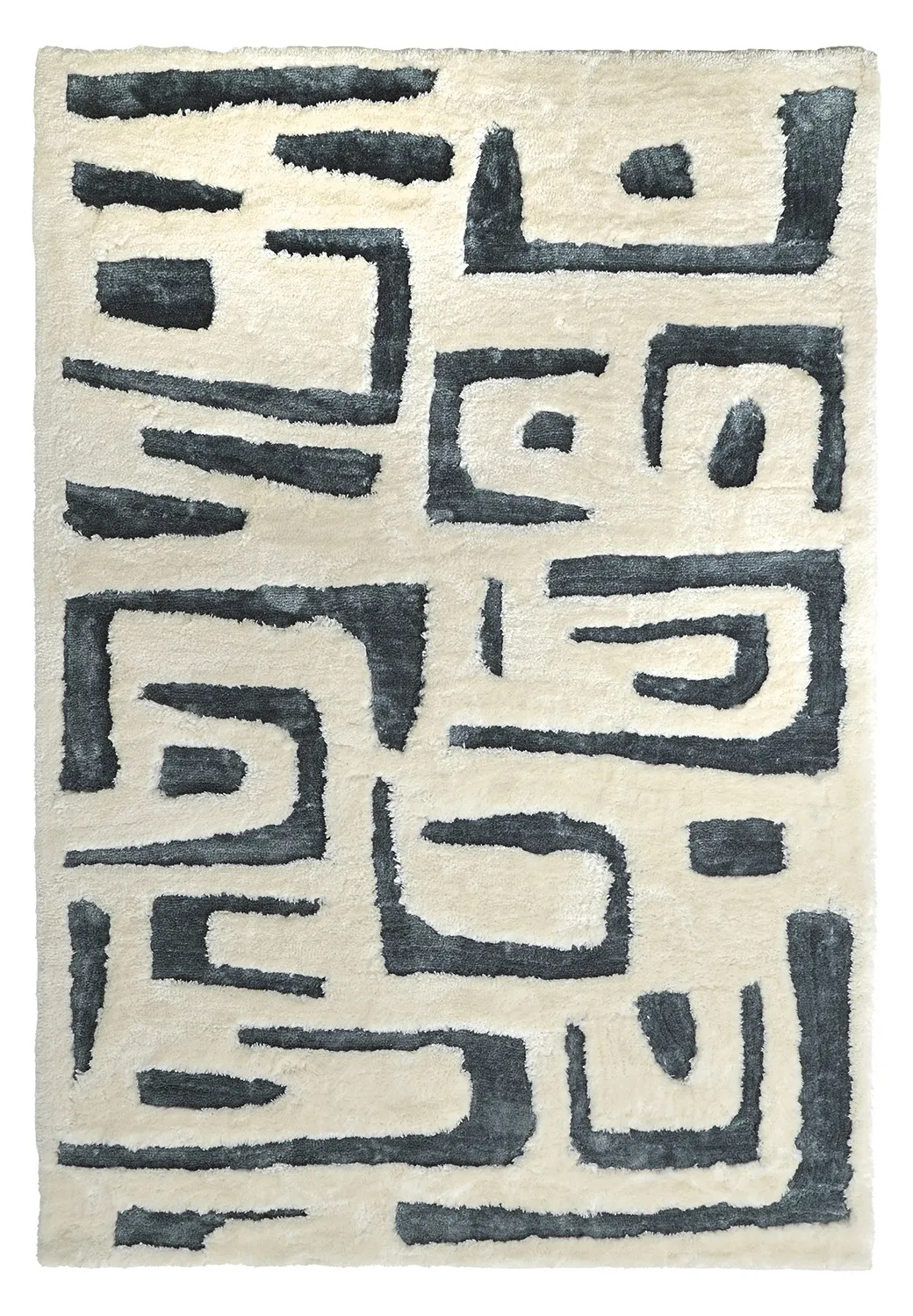 Ryetepper - Palmyra (hvit/marineblå)