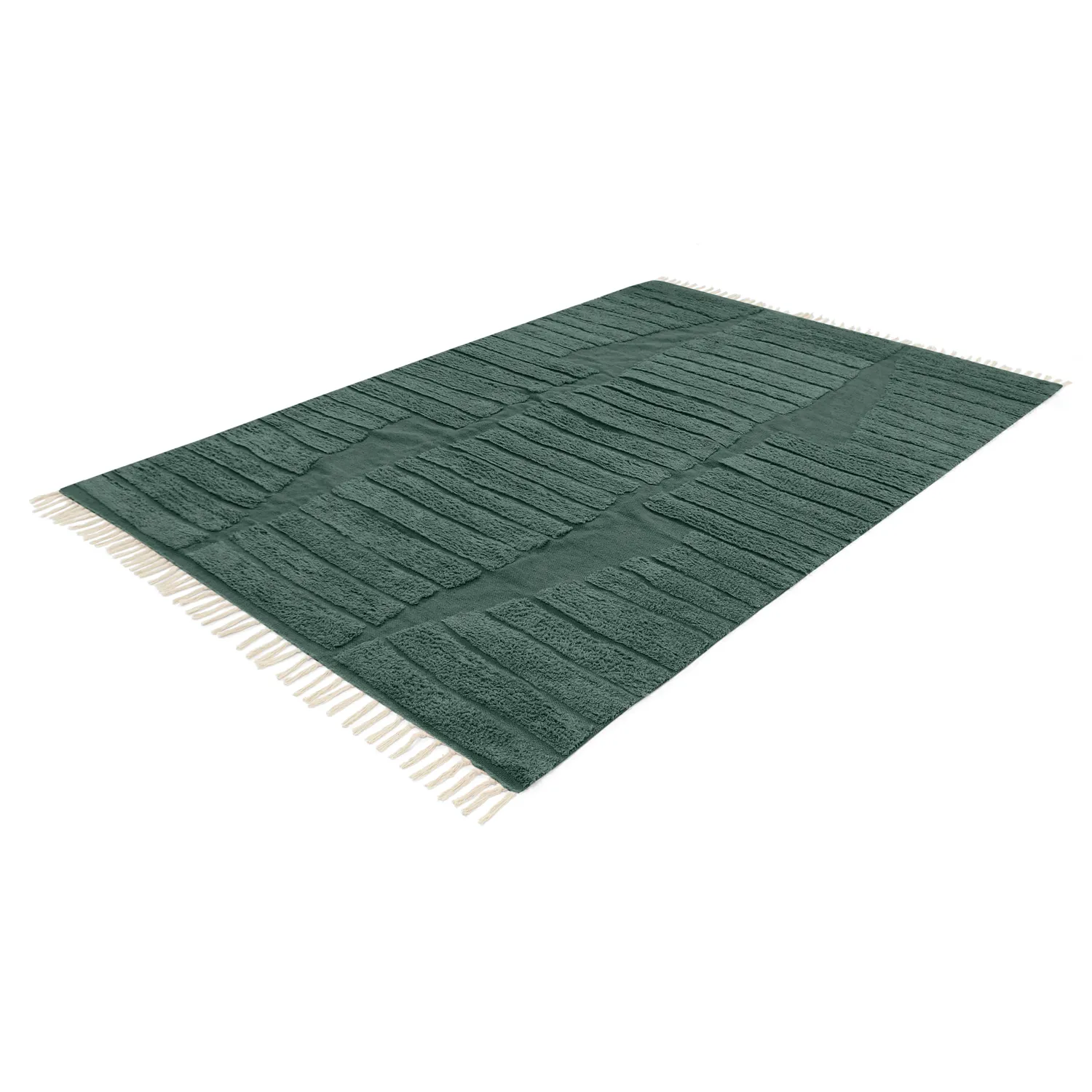 Ryetepper - Rani Natural Cotton Shaggy (grønn)