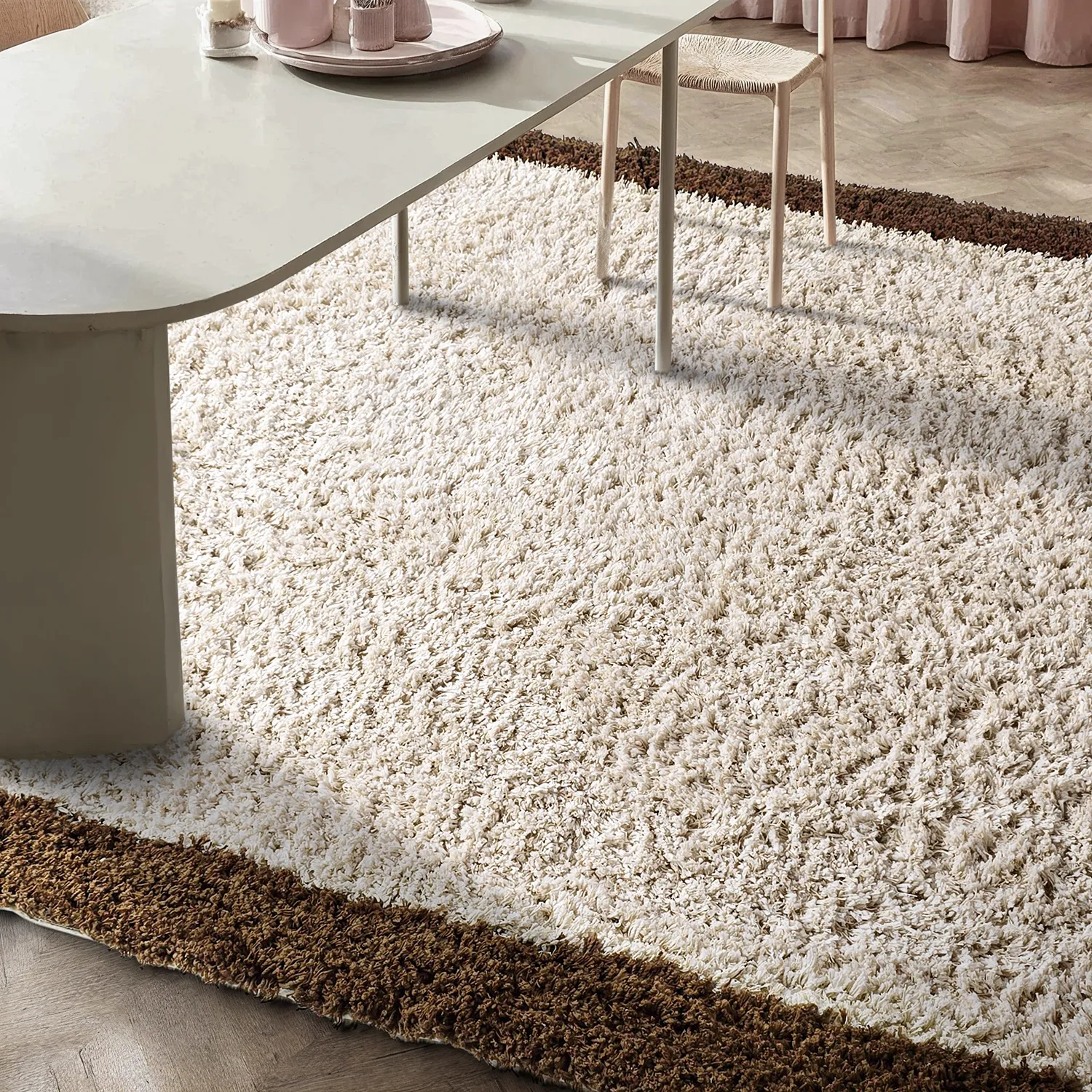 Ryetepper - Sagres Natural Cotton Shaggy (offwhite/brun)