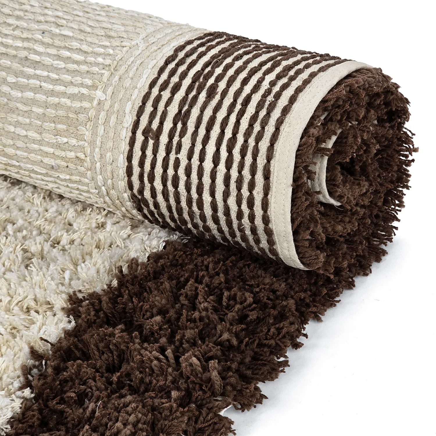 Ryetepper - Sagres Natural Cotton Shaggy (offwhite/brun)