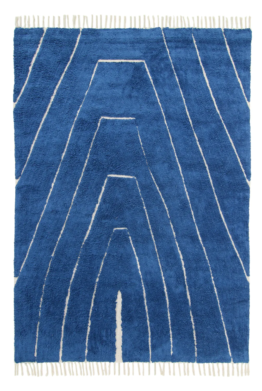 Ryetepper - Sivia Natural Cotton Shaggy (blå)