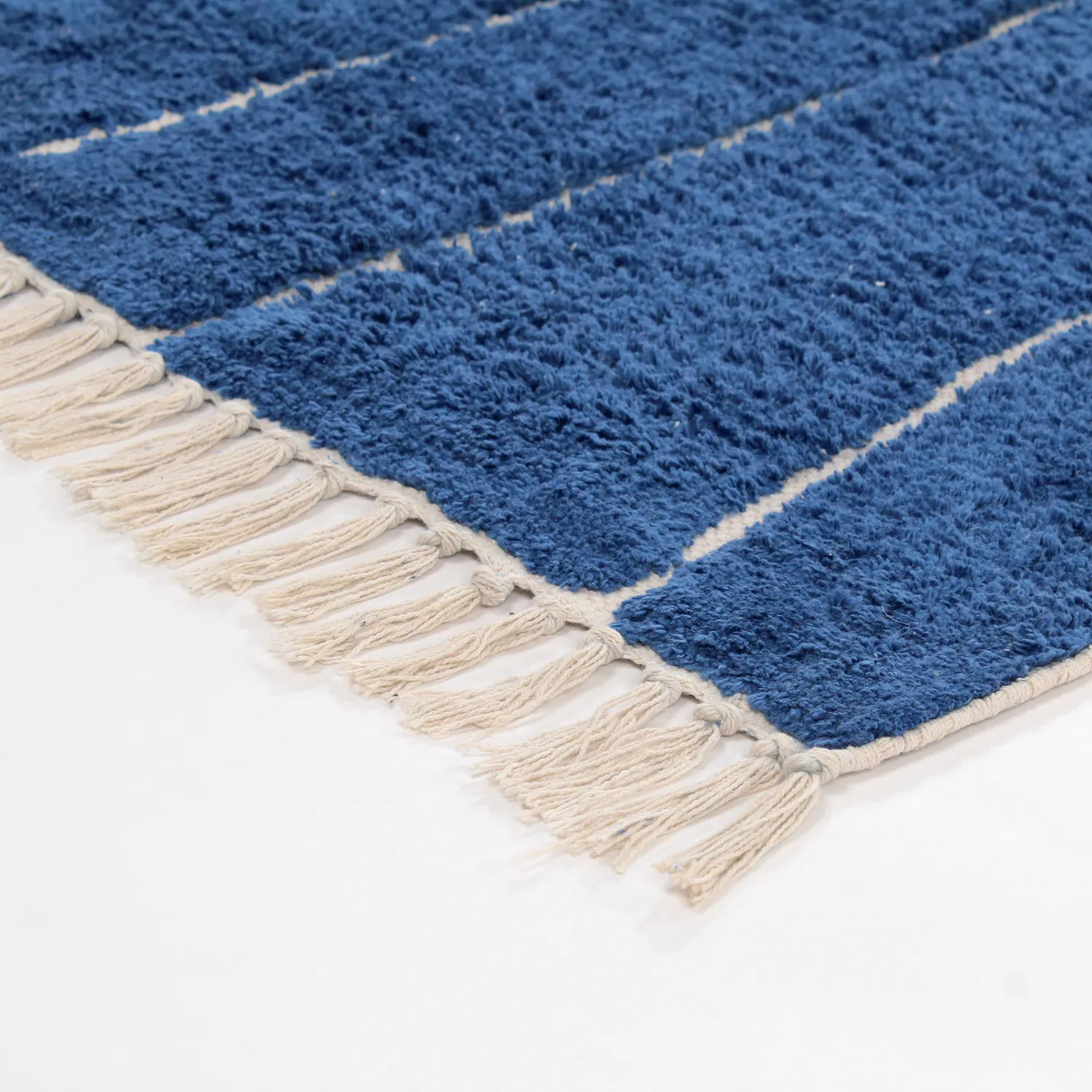 Ryetepper - Sivia Natural Cotton Shaggy (blå)