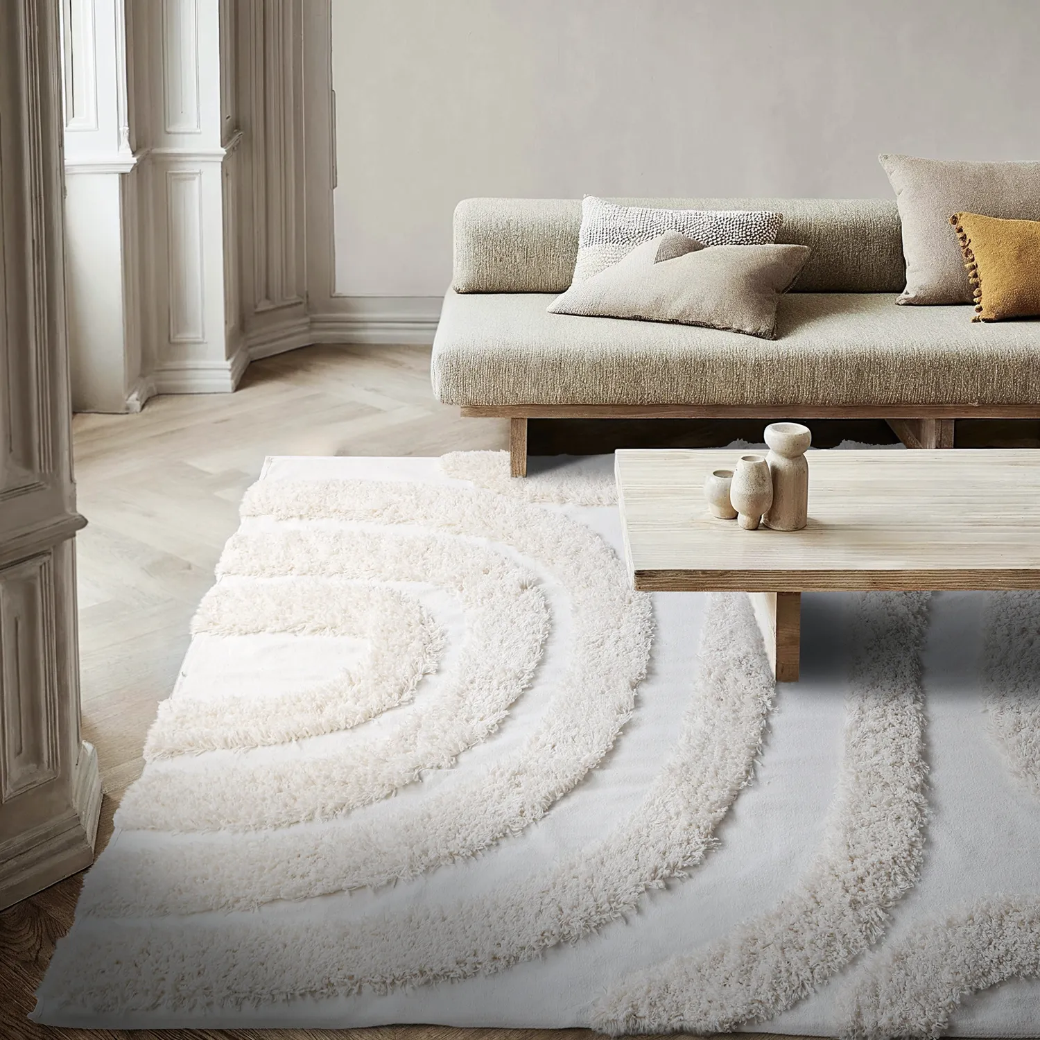 Ryetepper - Sivota Natural Cotton Shaggy (off-white)