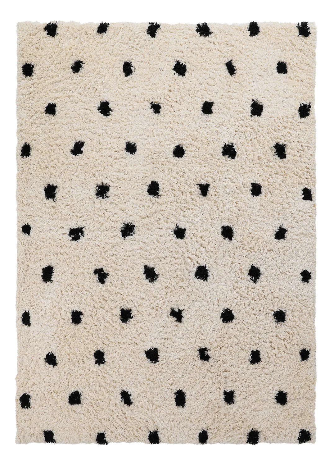 Ryetepper - Soria Natural Cotton Shaggy (offwhite/svart)