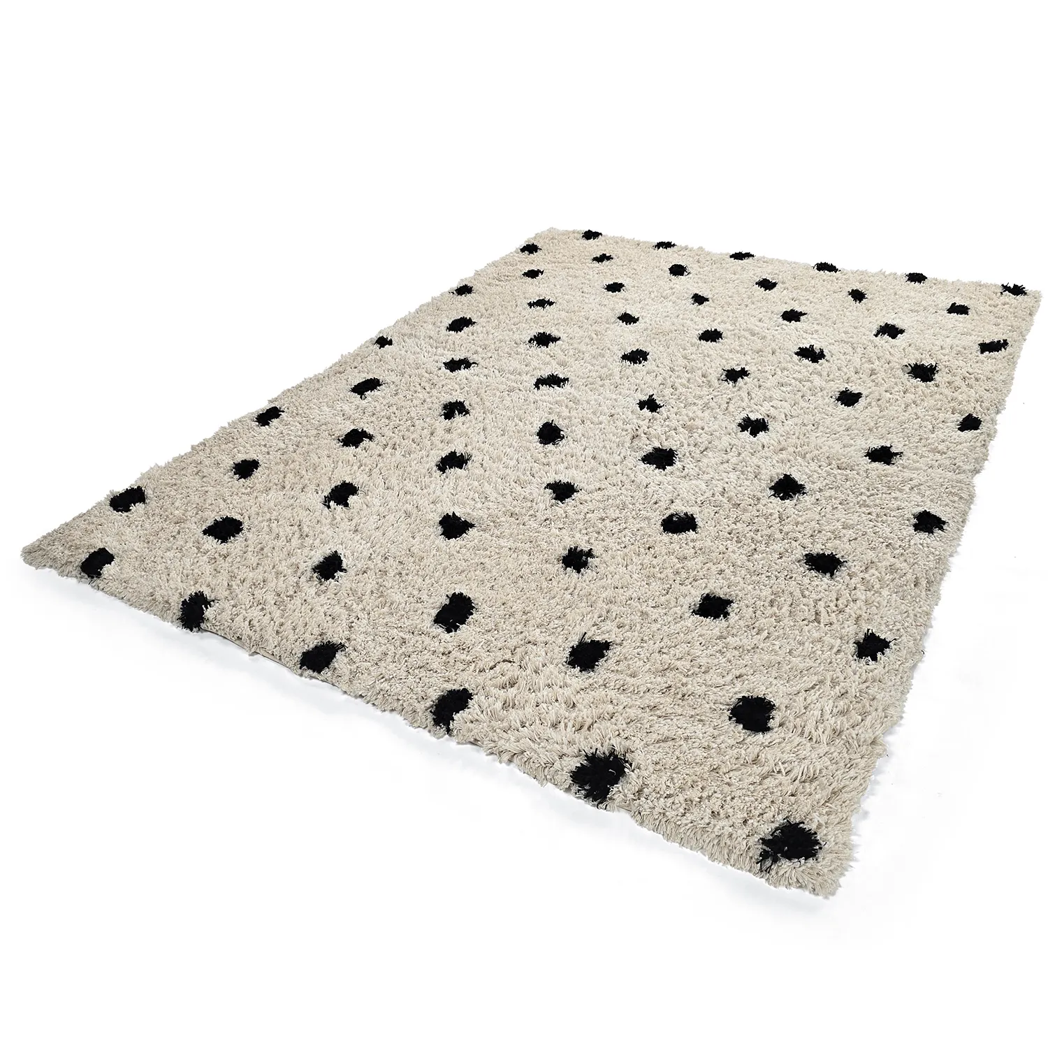 Ryetepper - Soria Natural Cotton Shaggy (offwhite/svart)