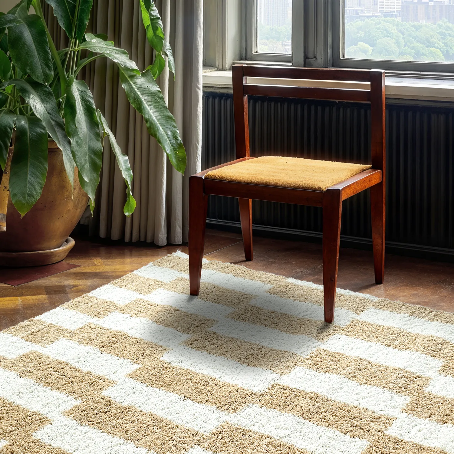 Ryetepper - Tamri (beige/hvit)
