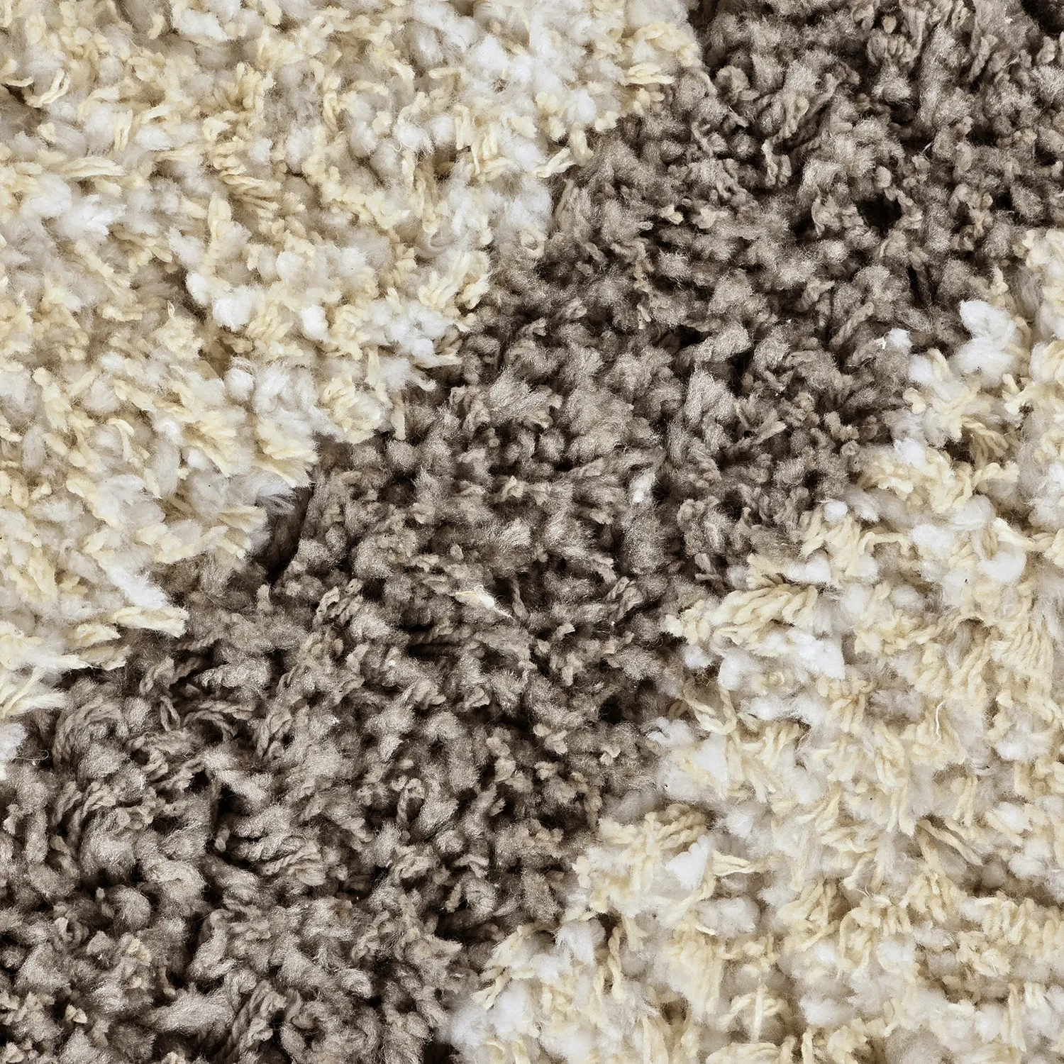 Ryetepper - Thira Stripe Cotton Shaggy (kermanvärinen/taupe)