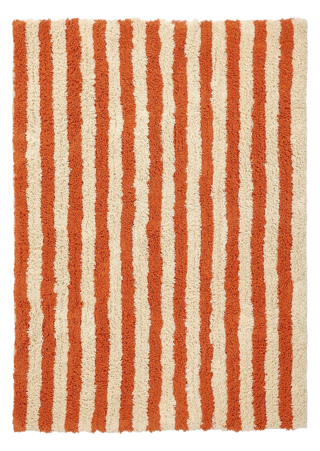 Ryetepper - Thira Stripe Cotton Shaggy (lysegul/lys oransje)