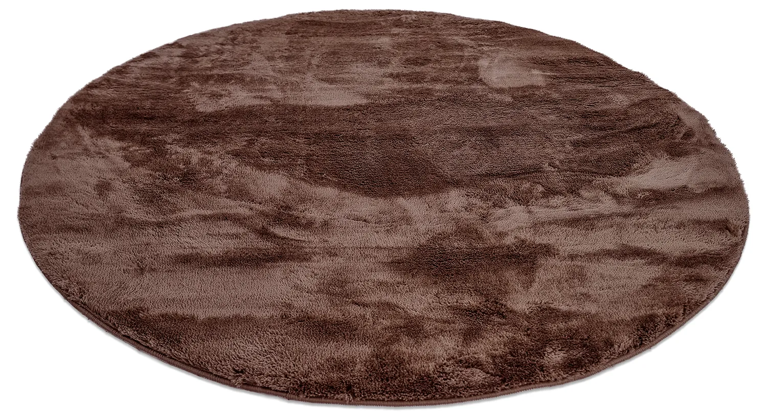 Runde tepper - Aranga Super Soft Fur (mørkebrun)