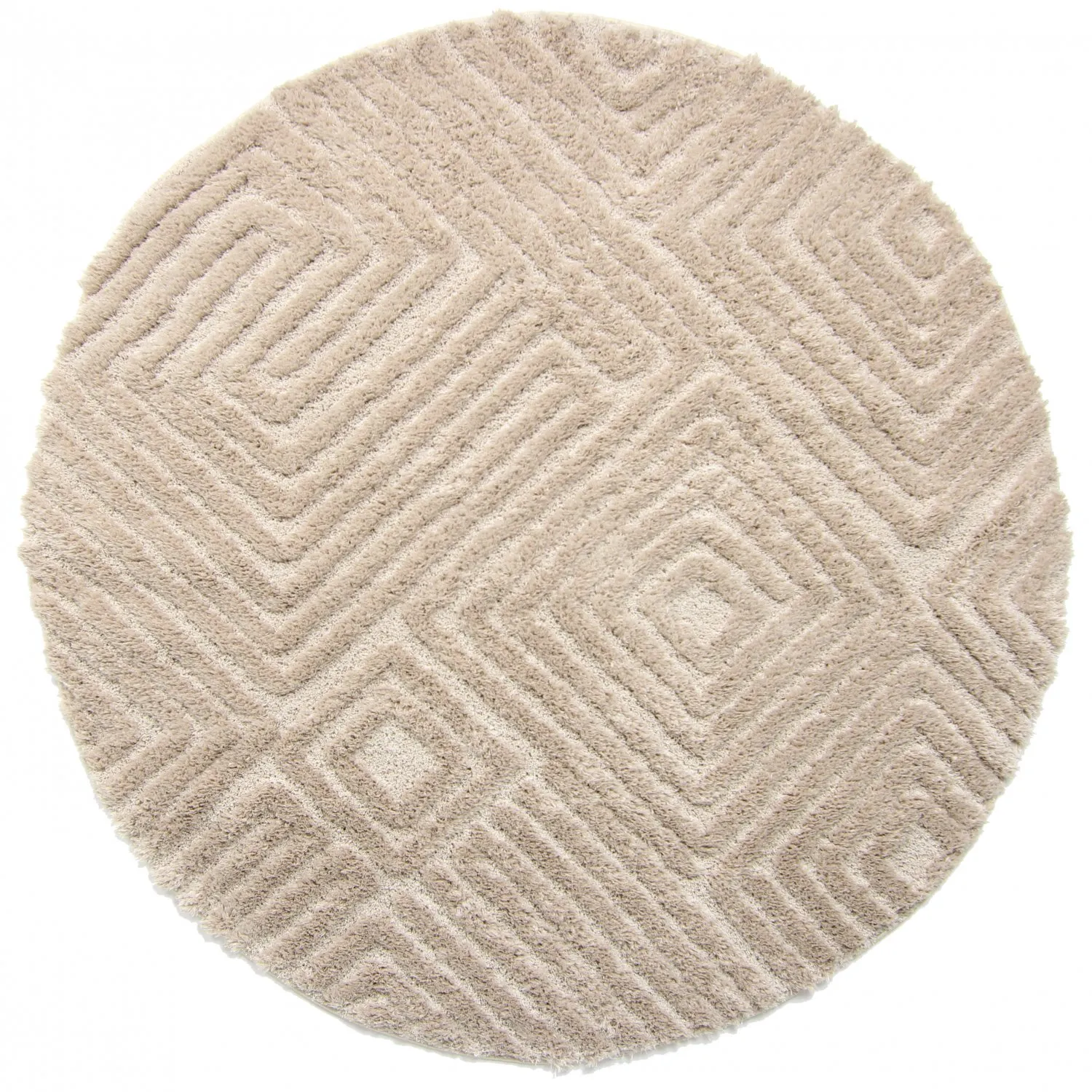 Runde tepper - Monti (beige)