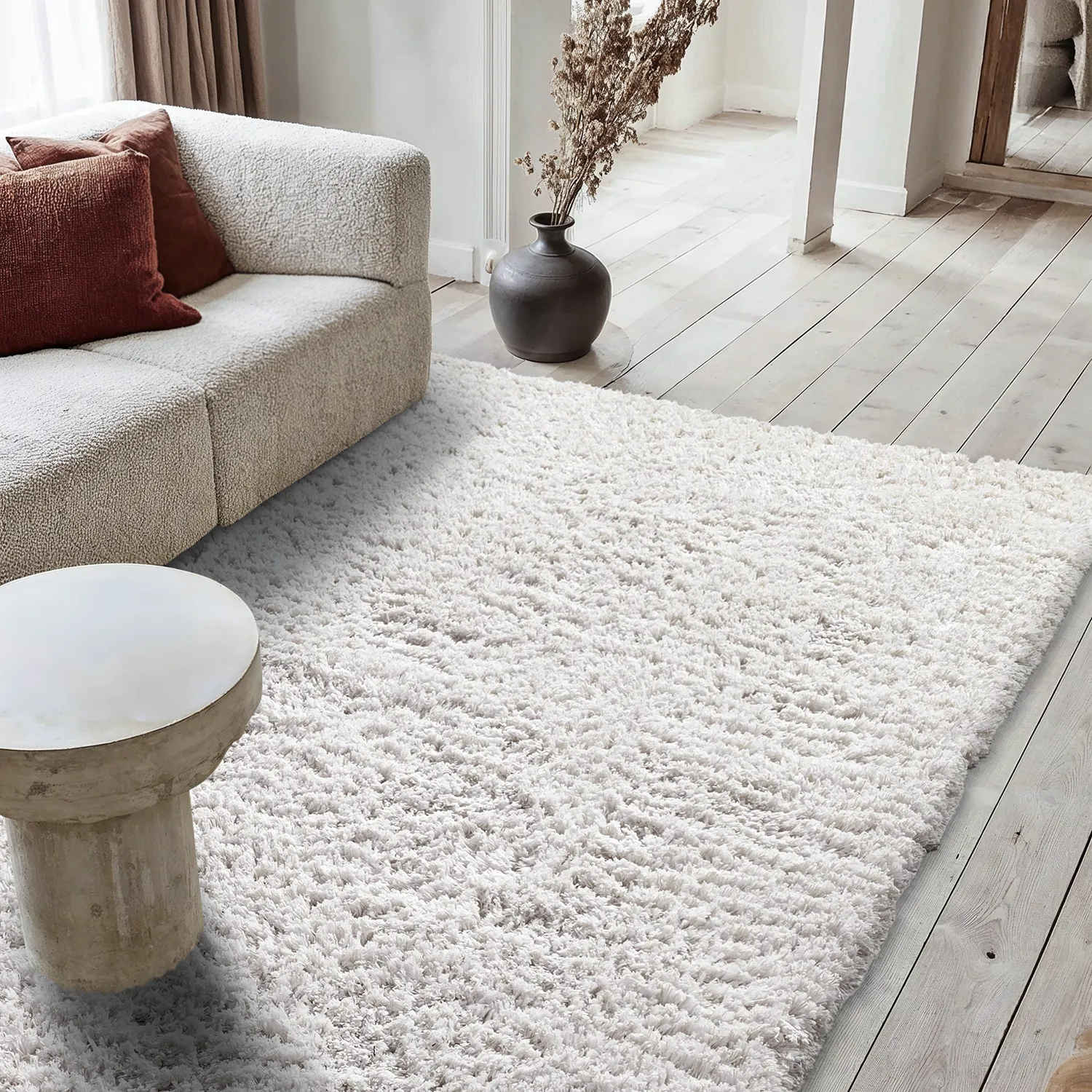 Ryetepper - Combarro Solid Cotton Shaggy (krem)