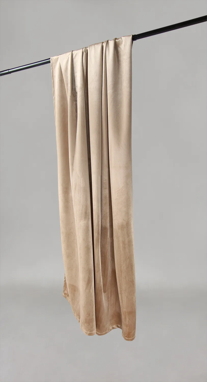 Gardiner - Fløyelsgardiner Marlyn (lys beige)