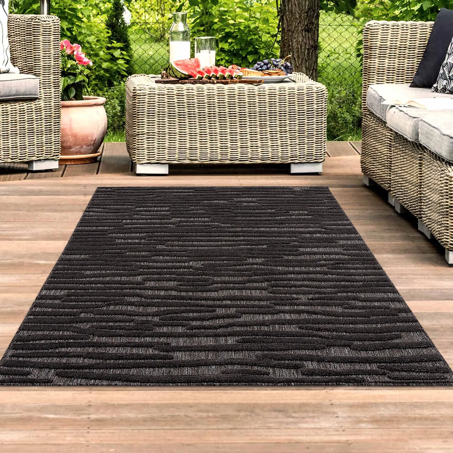Shaggy Indoor-Outdoor - Neston (antrasitt)