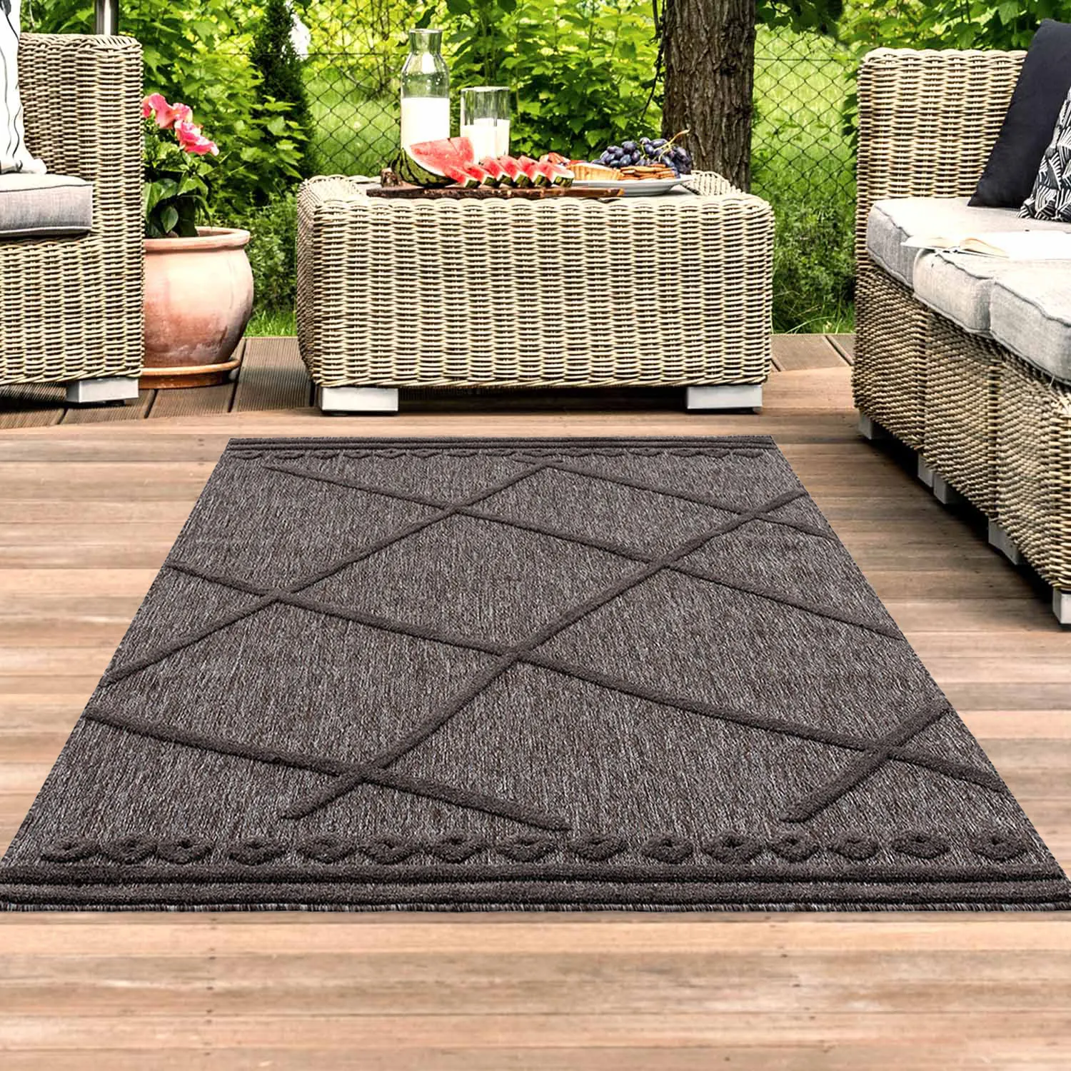 Shaggy Indoor-Outdoor - Newhaven (antrasitt)
