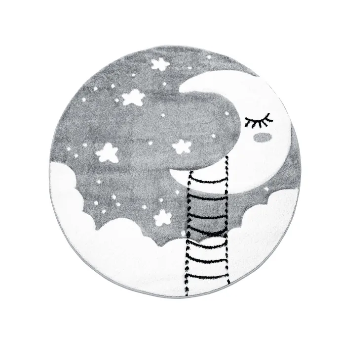 Barneteppe - Bueno Moon (grå)