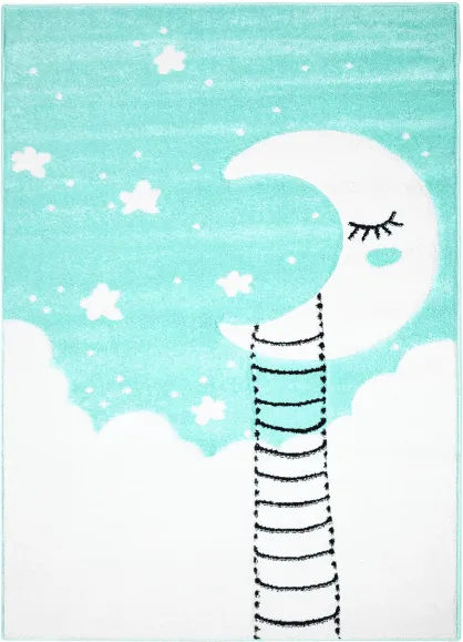 Barneteppe - Bueno Moon (turkis)