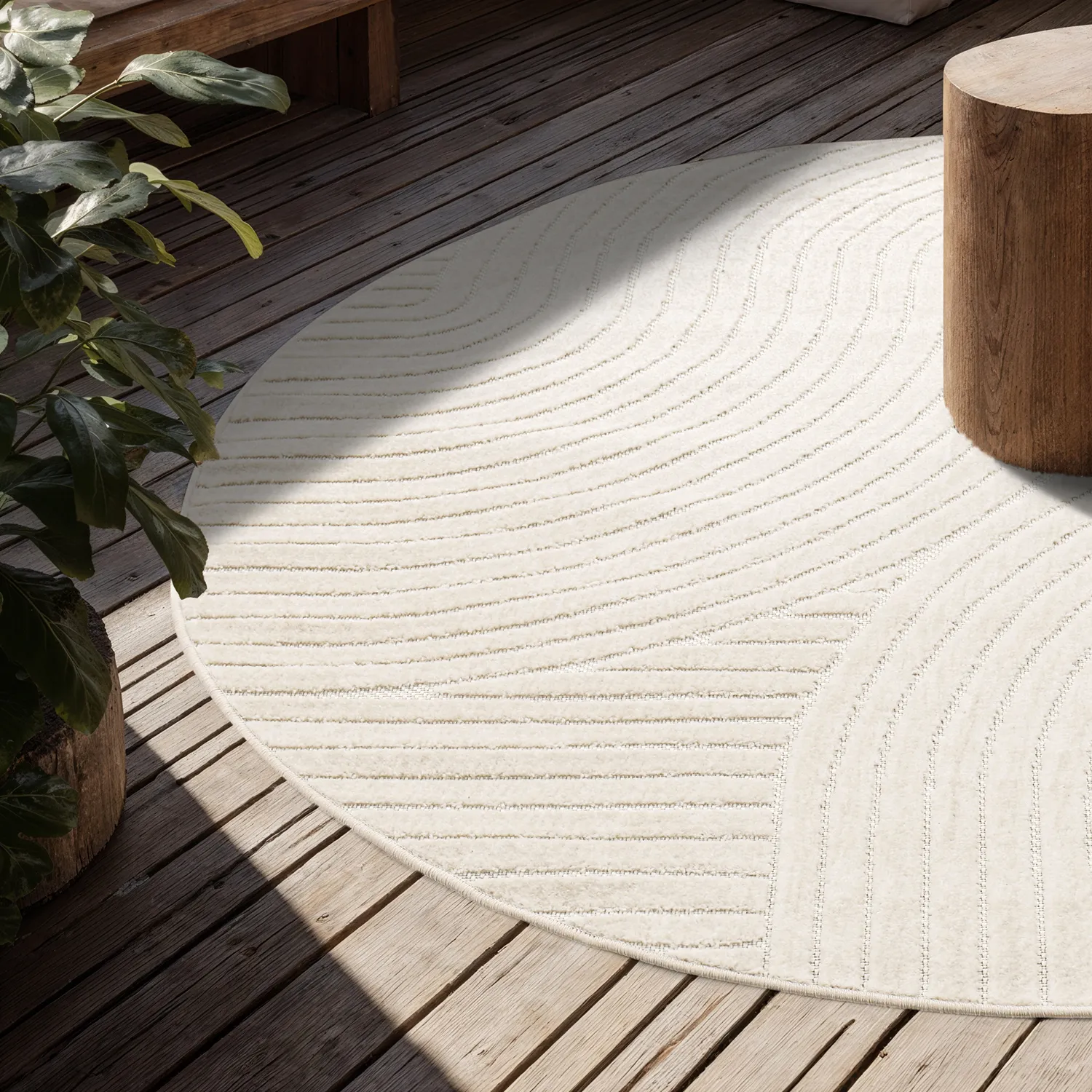 Runde tepper - Devon (cream)