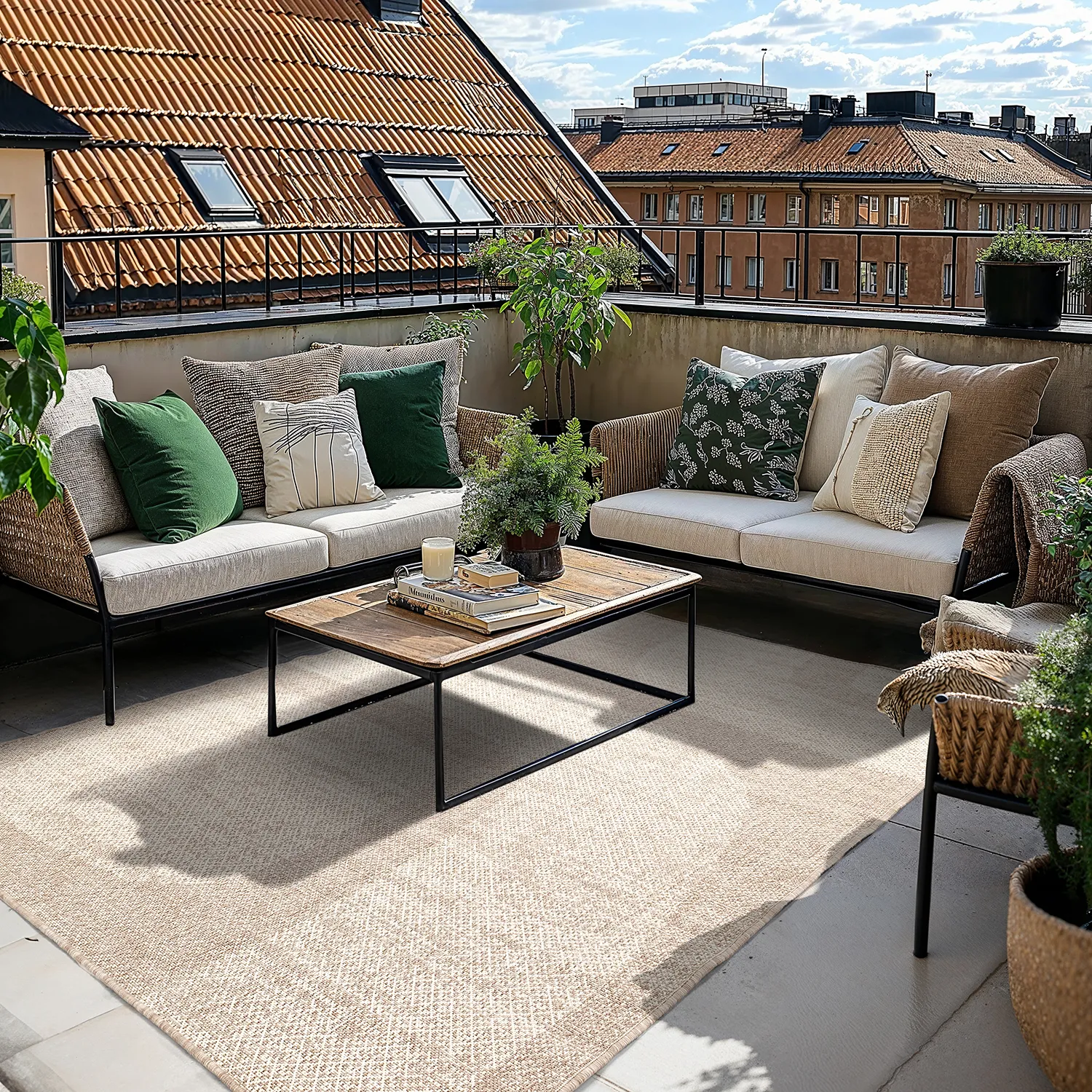 Innendørs/Utendørs tepper - Orrville (grå)